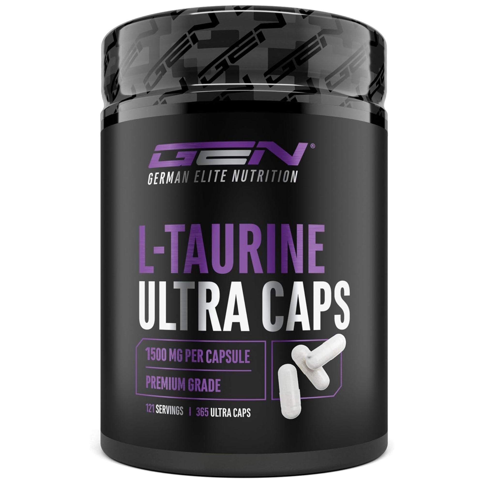 L-Taurine Ultra Caps 1500mg | 365 capsules | GEN