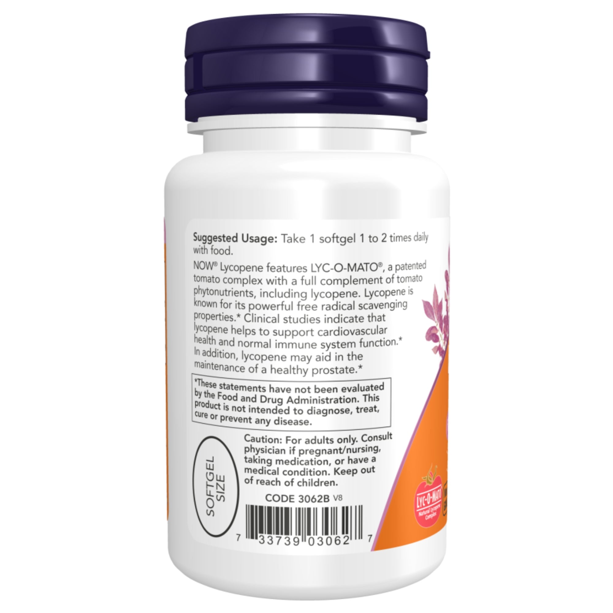 Lycopene 20 mg | 50 softgels | Tomatenextract | NOW® Foods