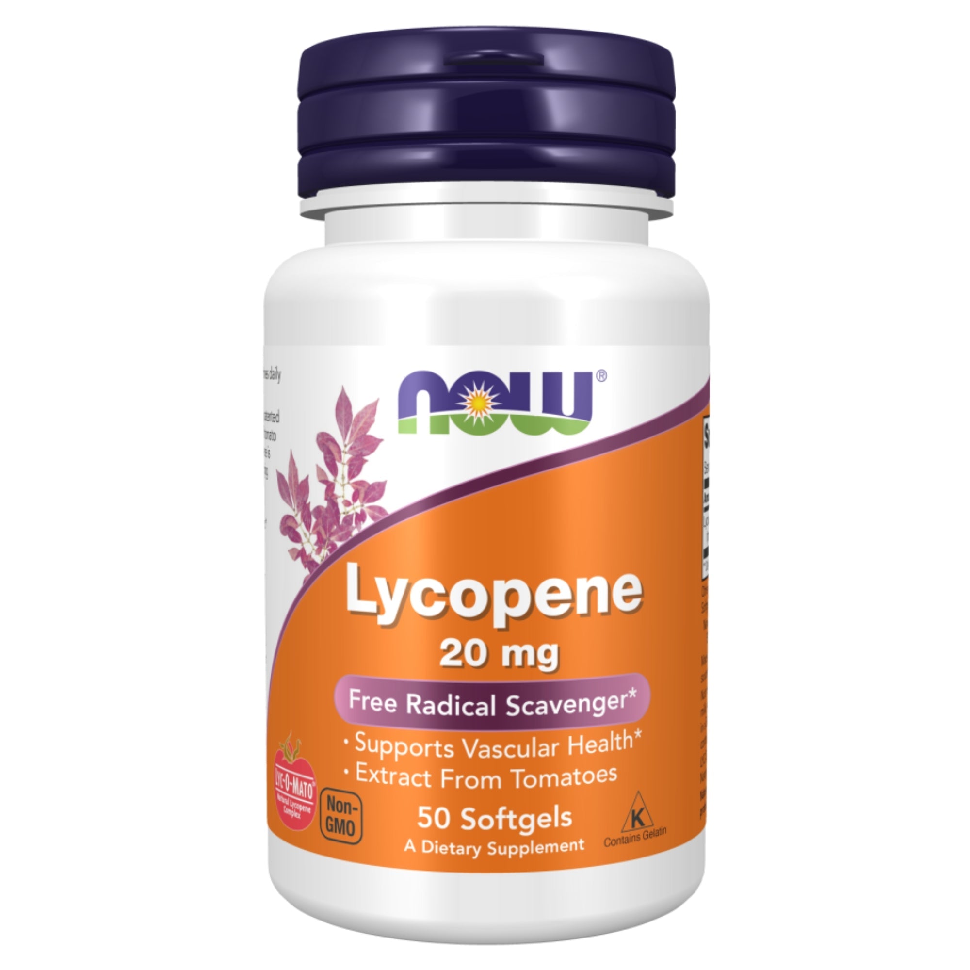 Lycopene 20 mg | 50 softgels | Tomatenextract | NOW® Foods