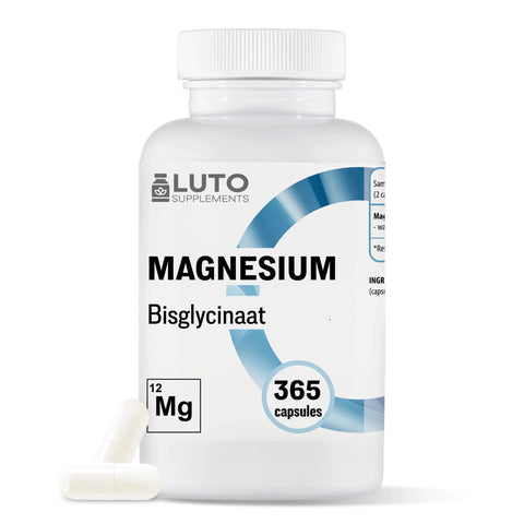 Magnesium Bisglycinaat | 365 capsules | LUTO Supplements