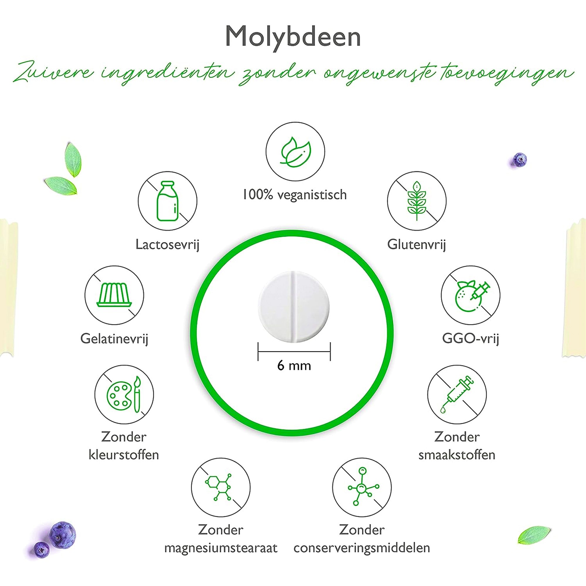 molybdeen zuivere ingredienten