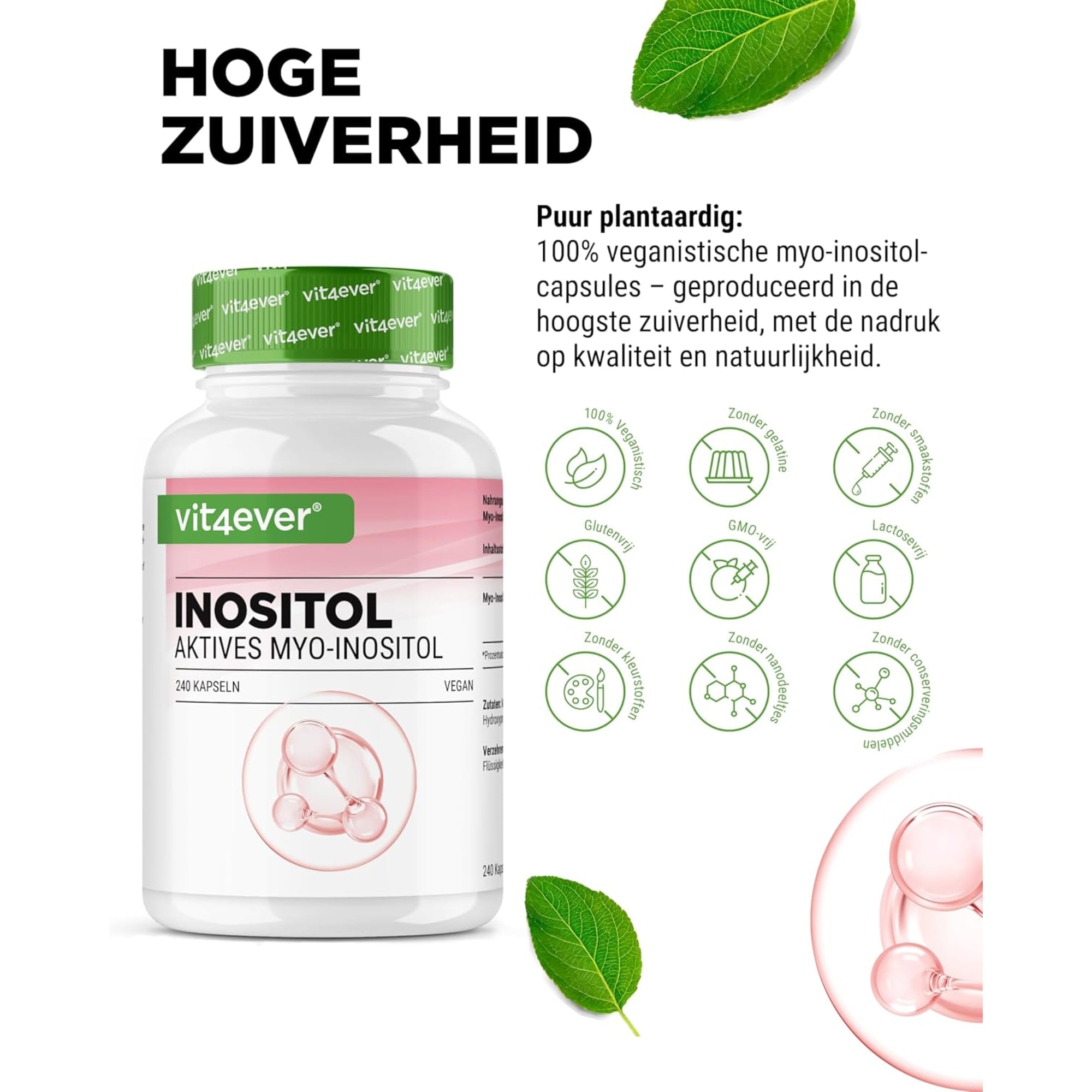 Myo Inositol 750mg | 240 capsules | Vit4ever