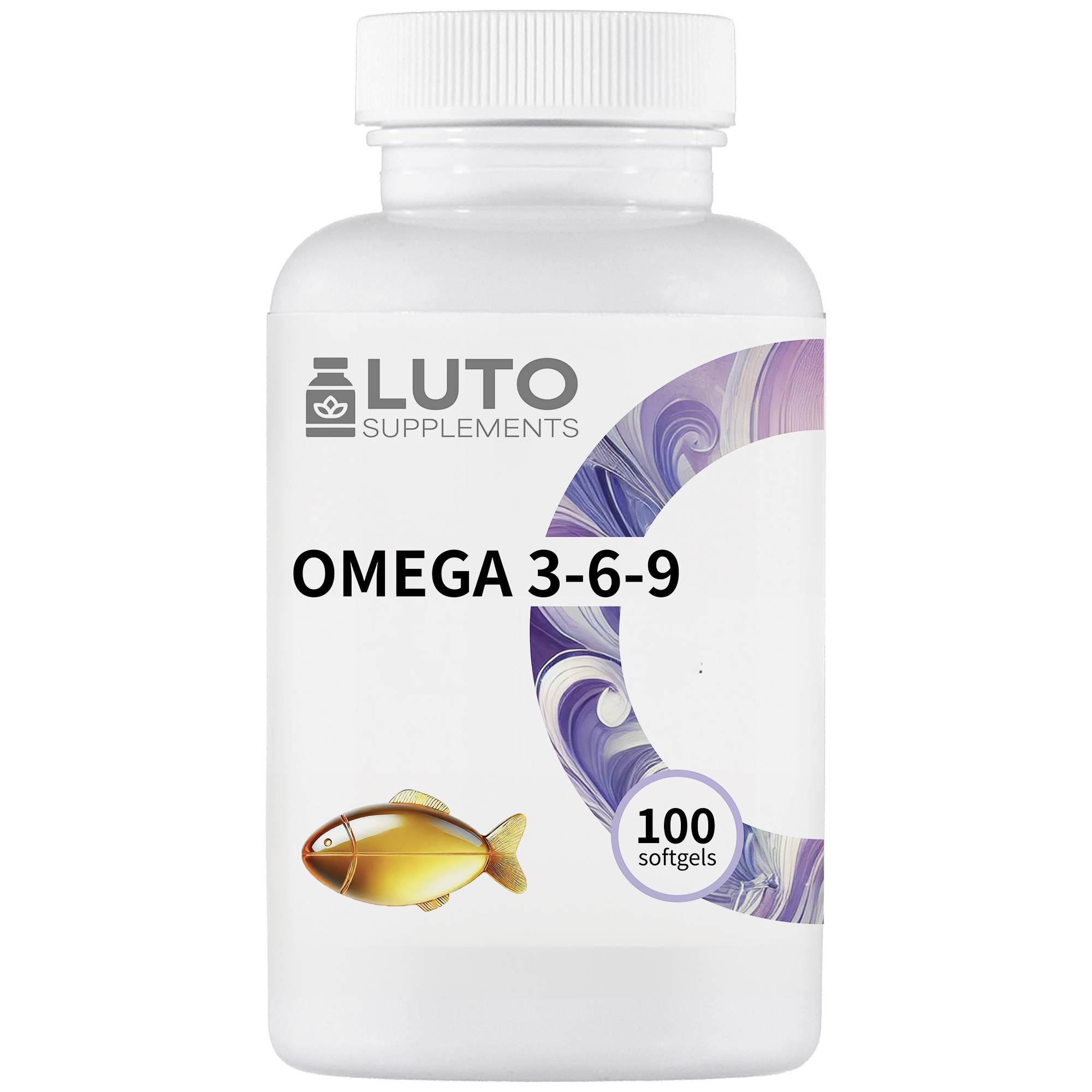 Omega 3, 6, 9 | DHA & EPA | Ethylester vorm | 515 mg | 100 softgels (3 maanden voorraad) | Met vitamine E | LUTO Supplements