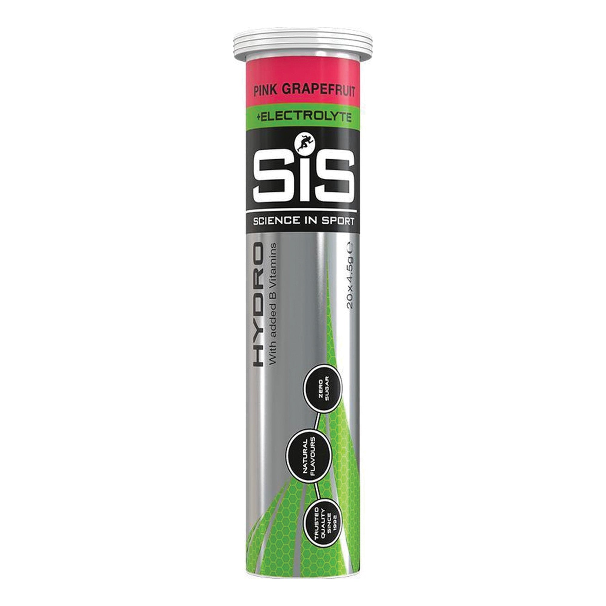 Science in Sport | SIS Go Hydro Bruistabletten | 300mg Elektrolyten | Pink Grapefruit Smaak | 20 Tabletten per verpakking