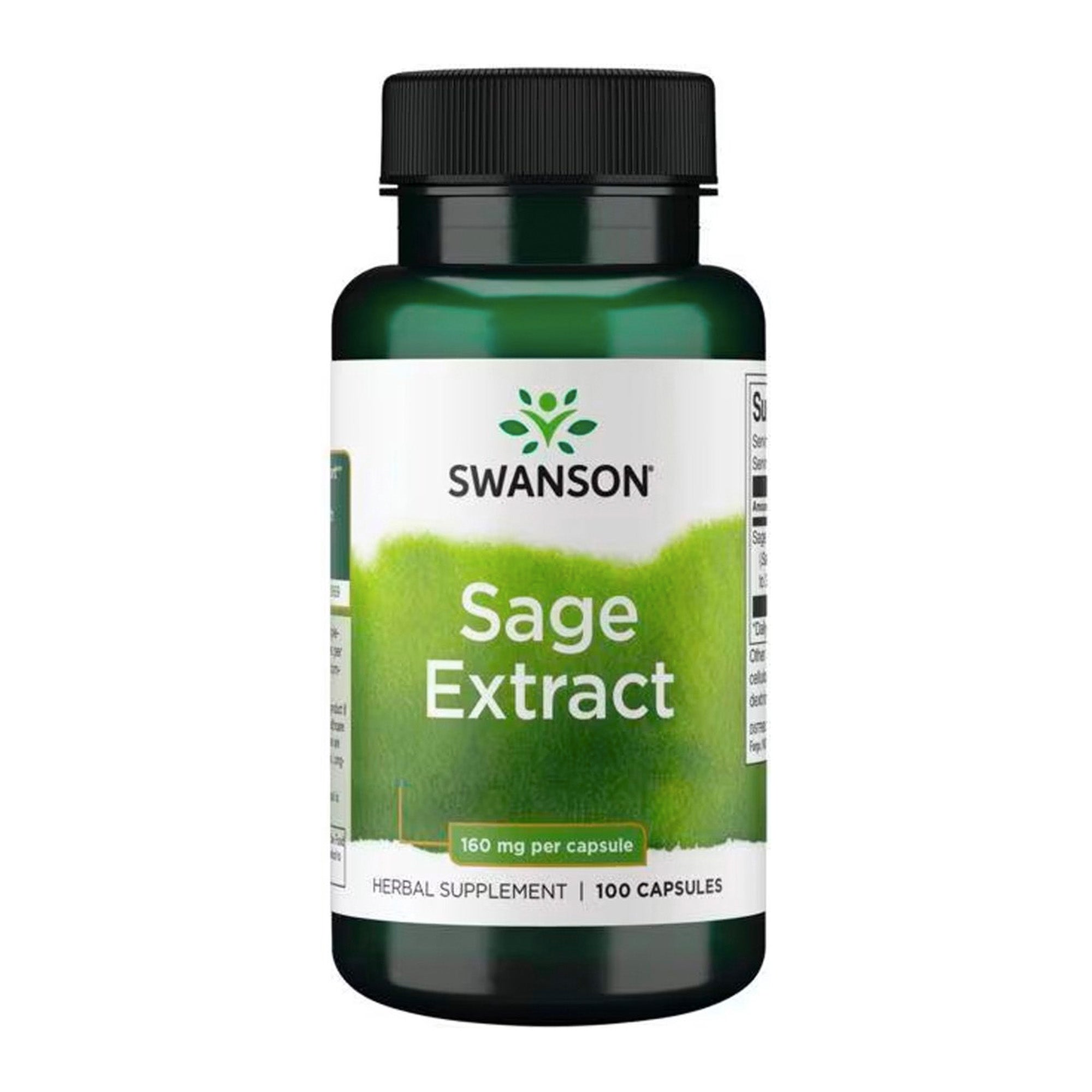 Swanson Salieblad Extract | 320mg Antioxidant | 100 Caps voor Cognitieve Gezondheid