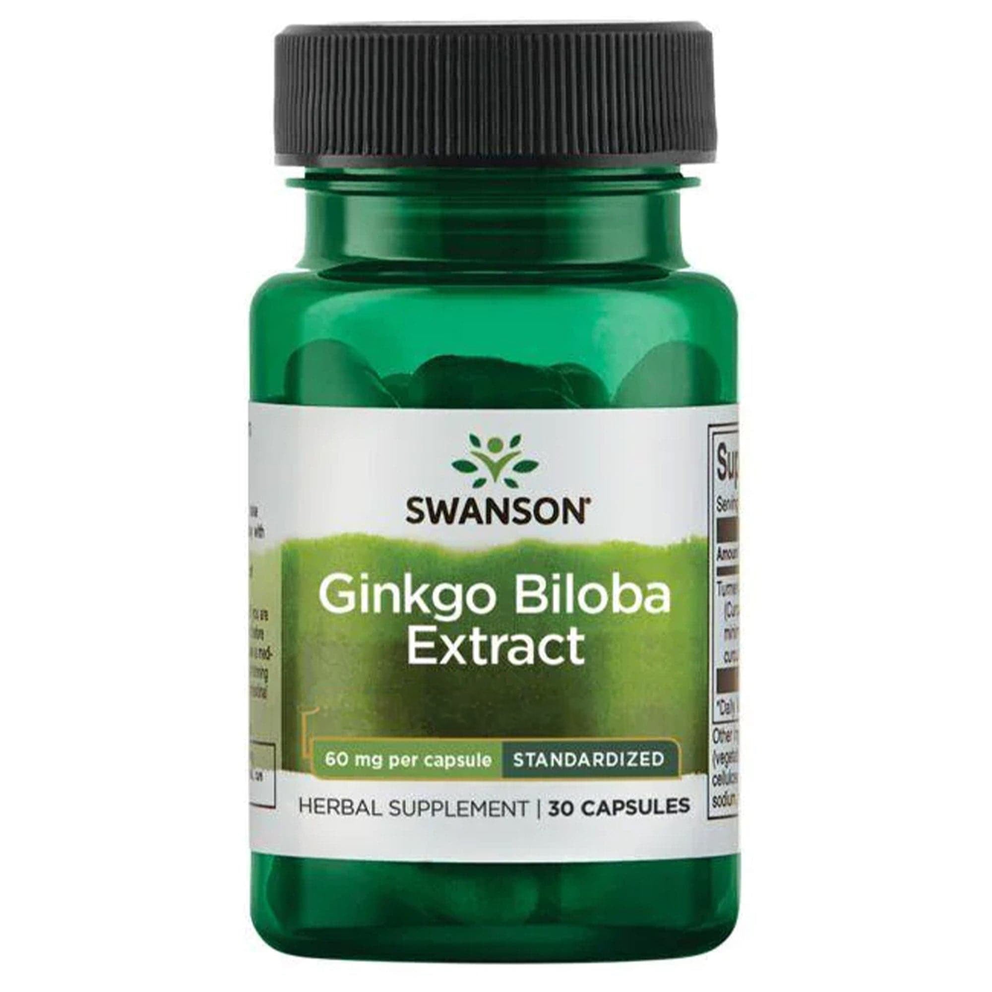 Swanson Ginkgo Biloba extract | 30 capsules | 60 mg