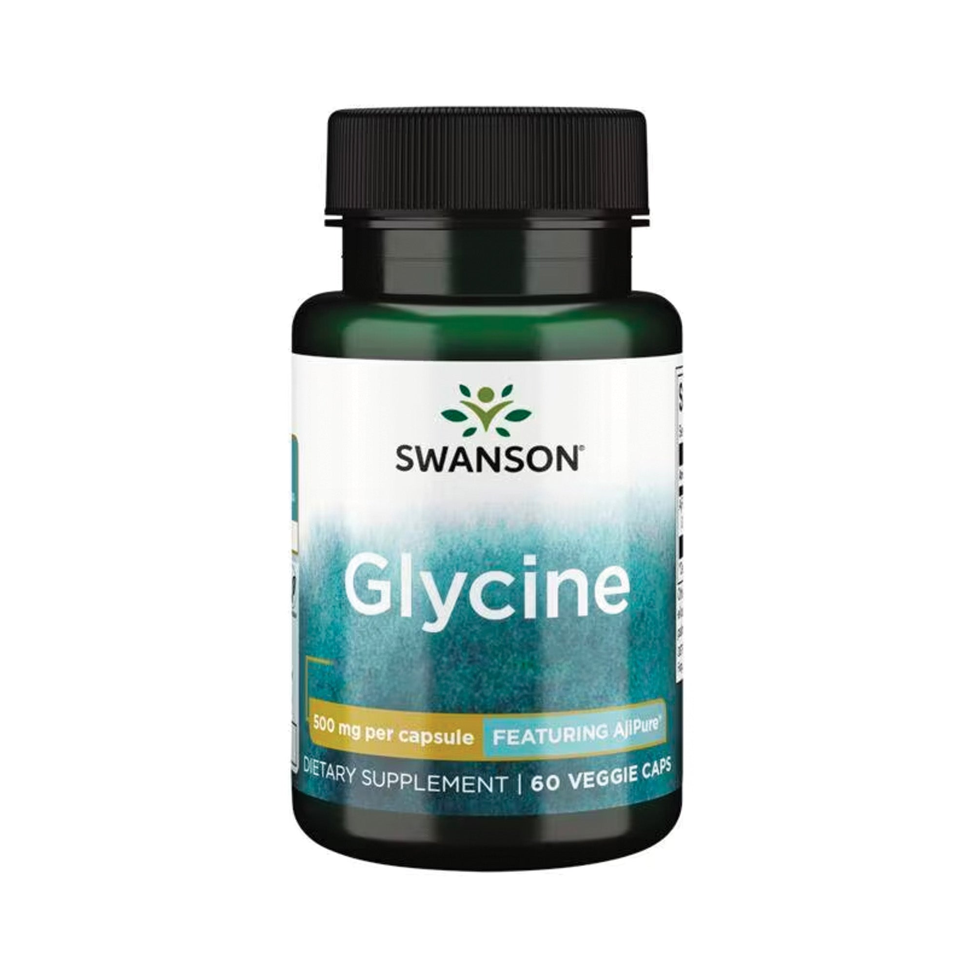 Swanson | Glycine Capsules | AjiPure® Glycine | 60 vegan capsules | 500mg
