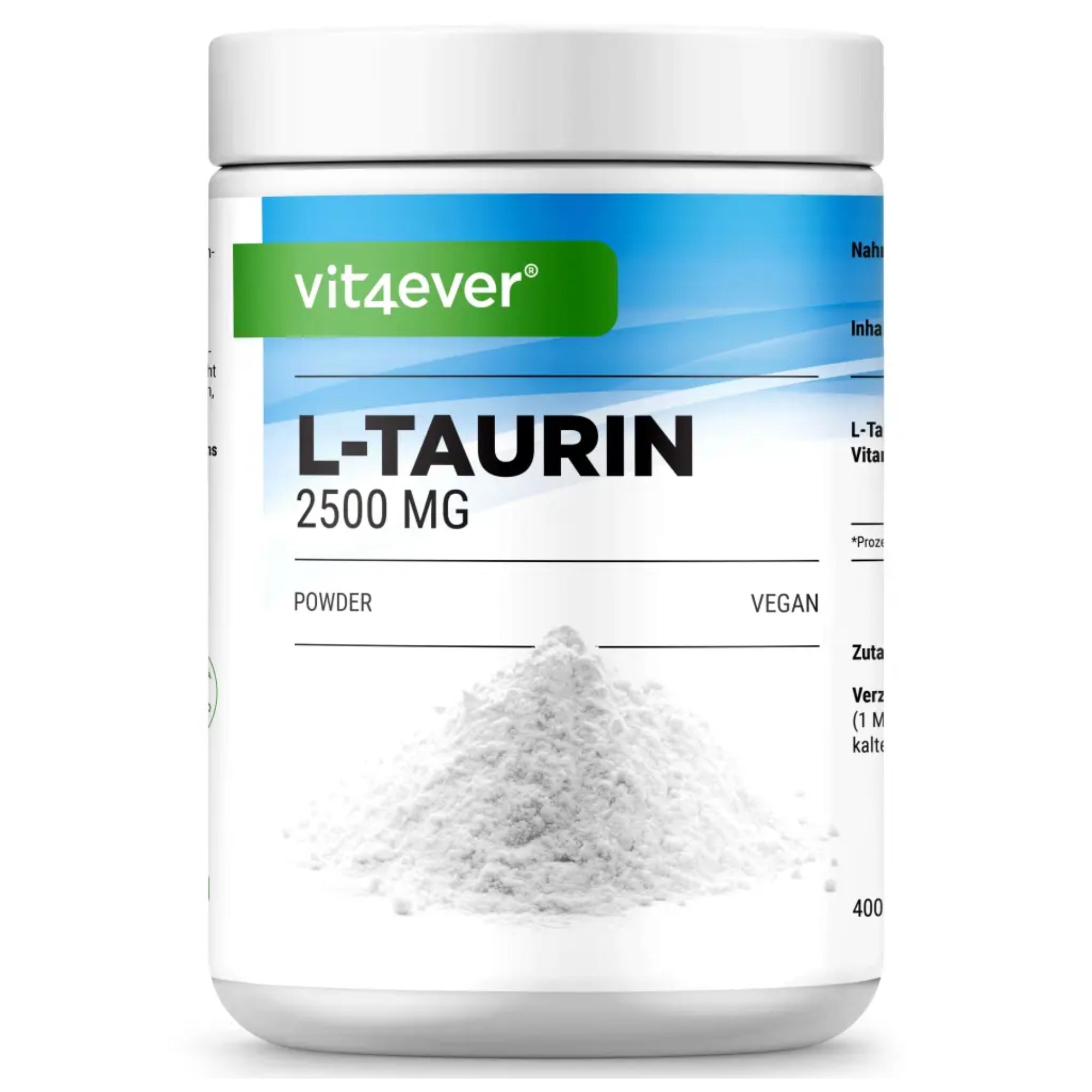 Taurine Poeder (Taurine Powder) 2500 mg | 1000g | Vit4ever