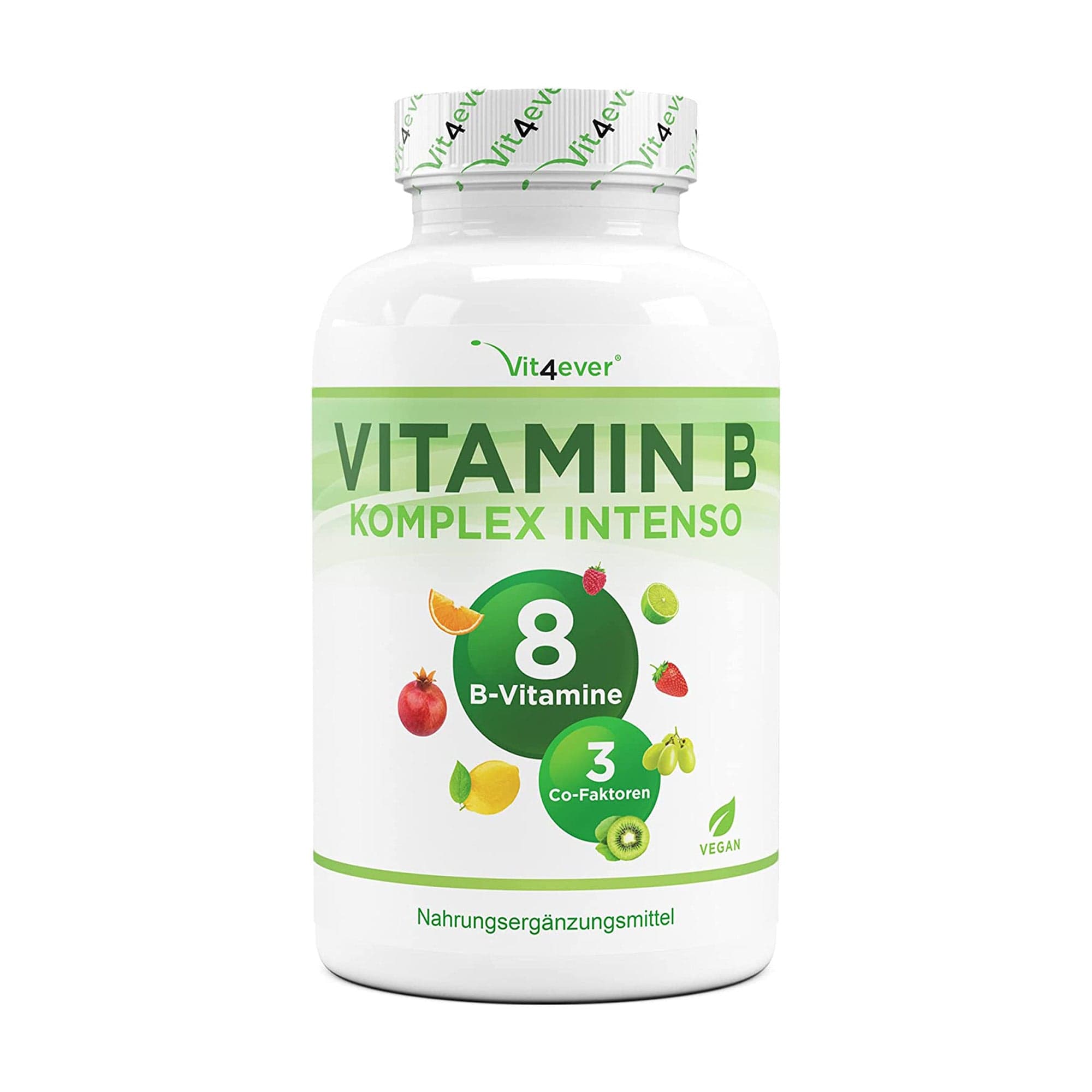 Vitamine B-complex Intenso - 180 capsules (6 maanden) - Premium: Met bio-actieve vitamine B-vormen + co-factoren - Tot 10 keer hogere dosering dan andere vitamine B-complexen - Veganistisch