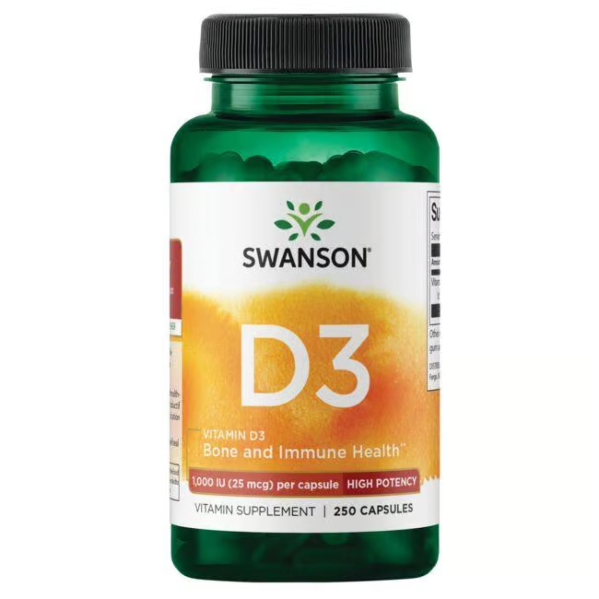 Vitamin D3 1.000IU | 250 capsules | Swanson