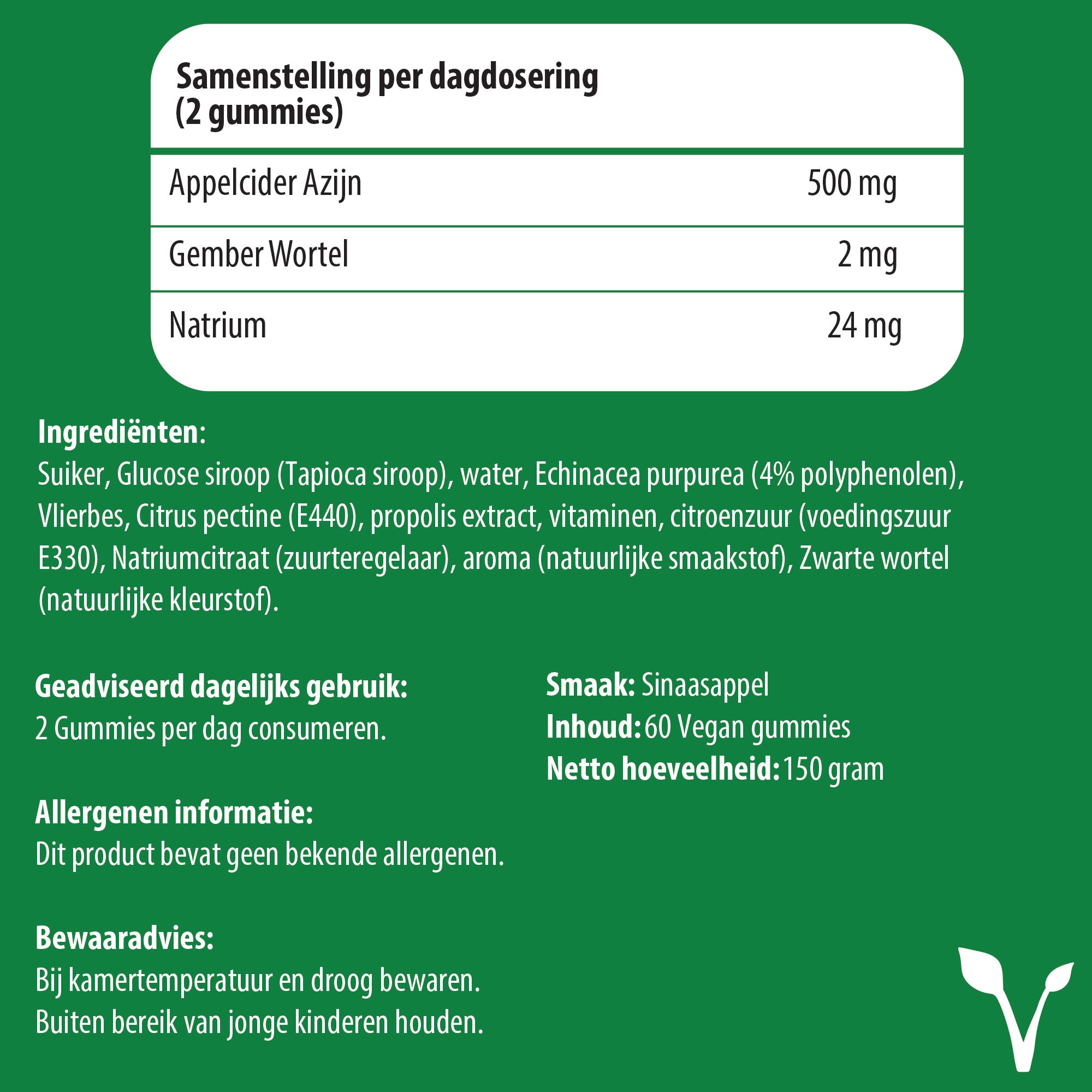 Luto Supplements Apple Cider Vinegar Gummies | 500mg | Vegan | Rood Fruit Smaak | 60 Gummies