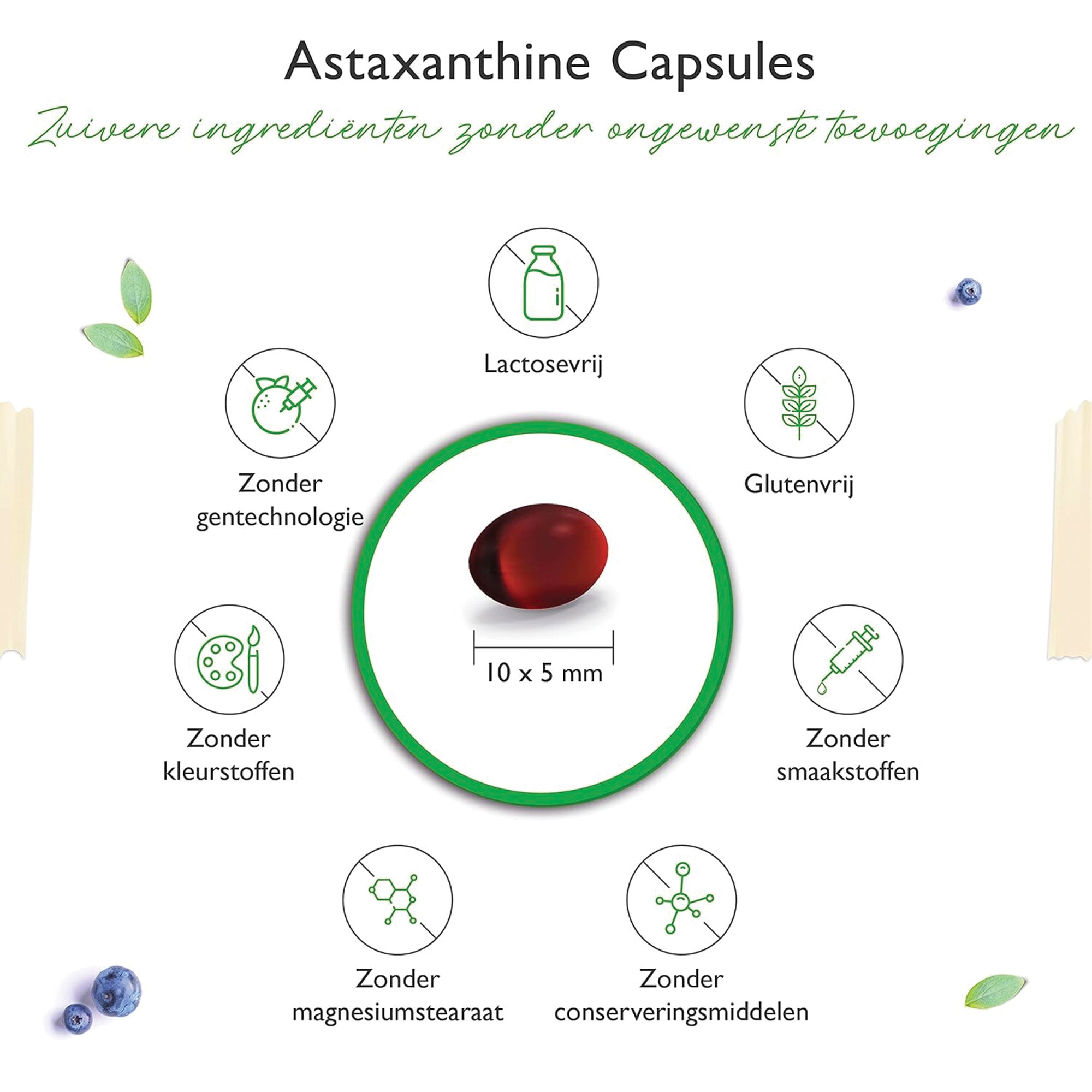 Astaxanthine | 12mg | 60 softgels | Vitamine e | Vit4ever