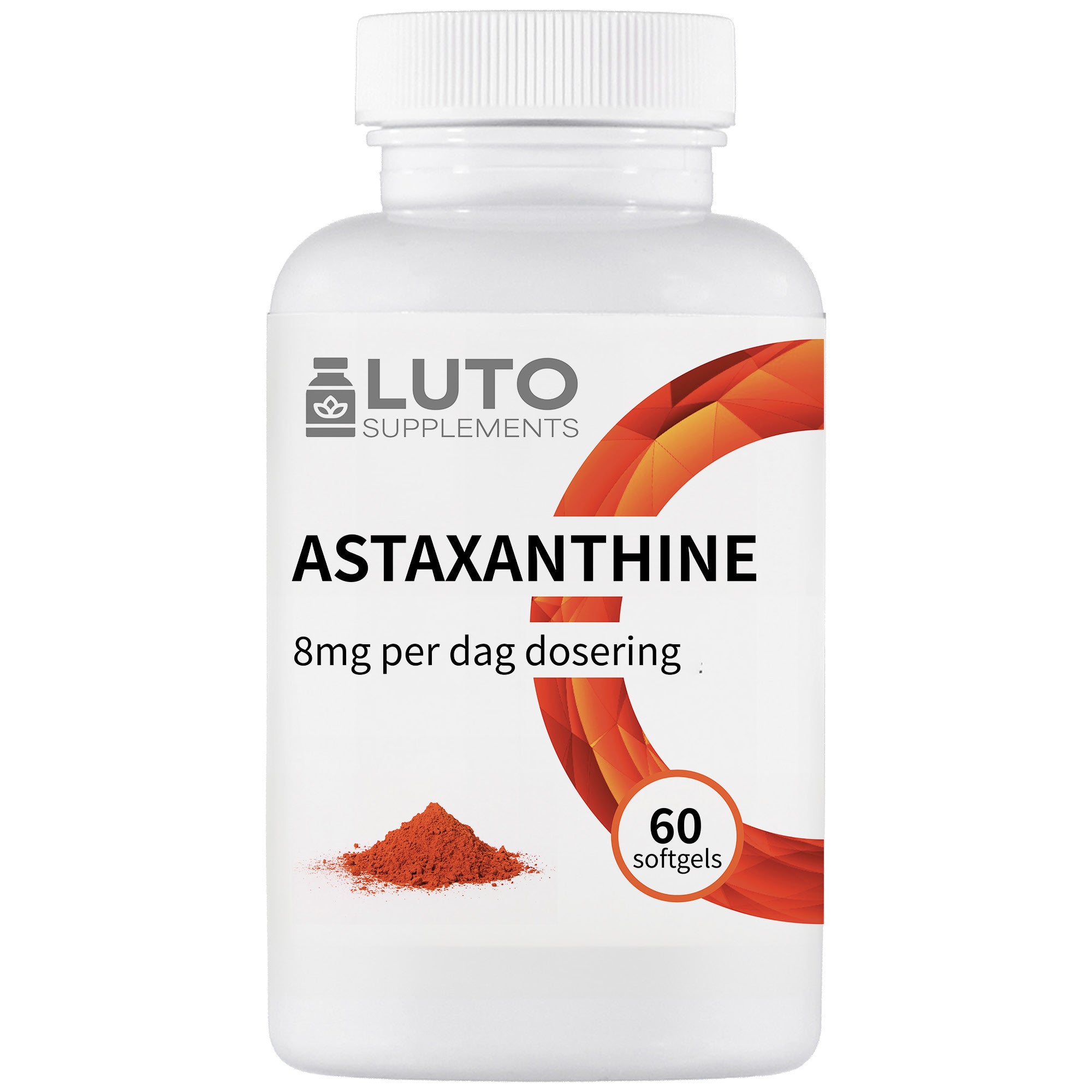 Astaxanthine 8 mg Depot | 60 softgel capsules | LUTO Supplements