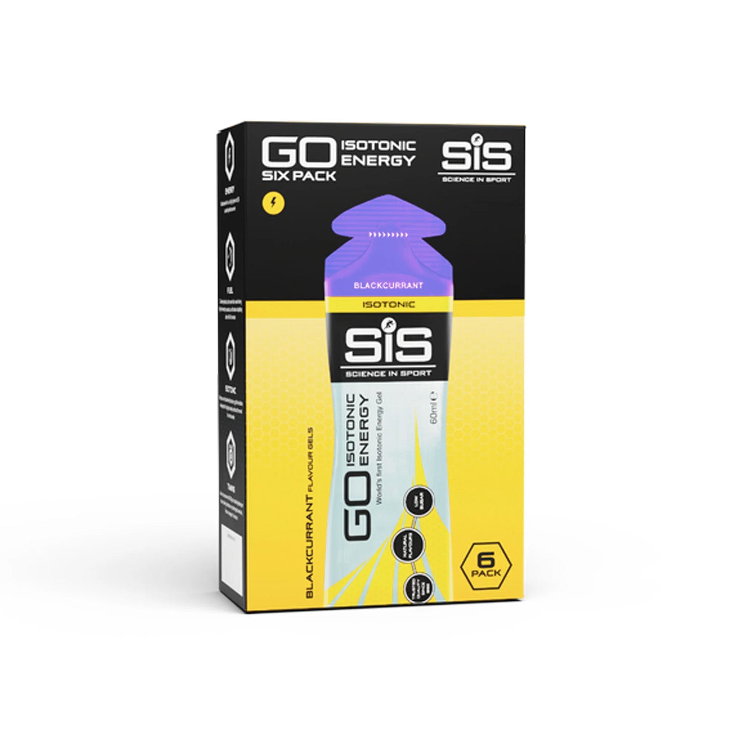 SiS Go Isotonic Energy Gel 6 pack blackcurrant