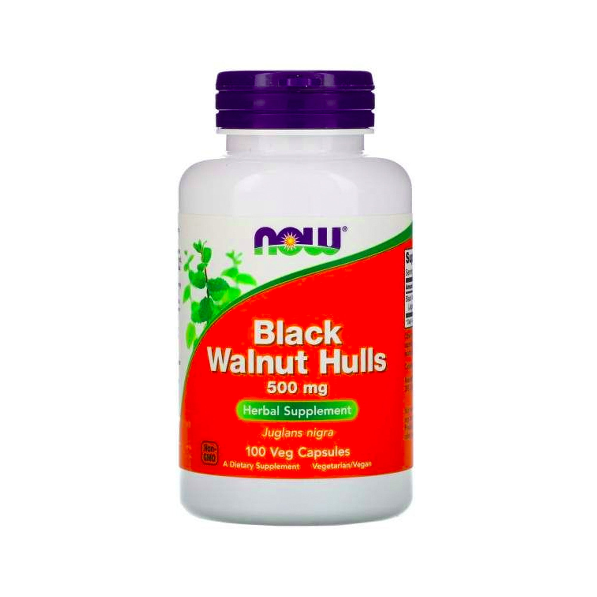 Now foods | Antioxidant | Black Walnut Hulls | Junglas Nigra | 500mg | 60 Capsules | Zwarte Walnootboom