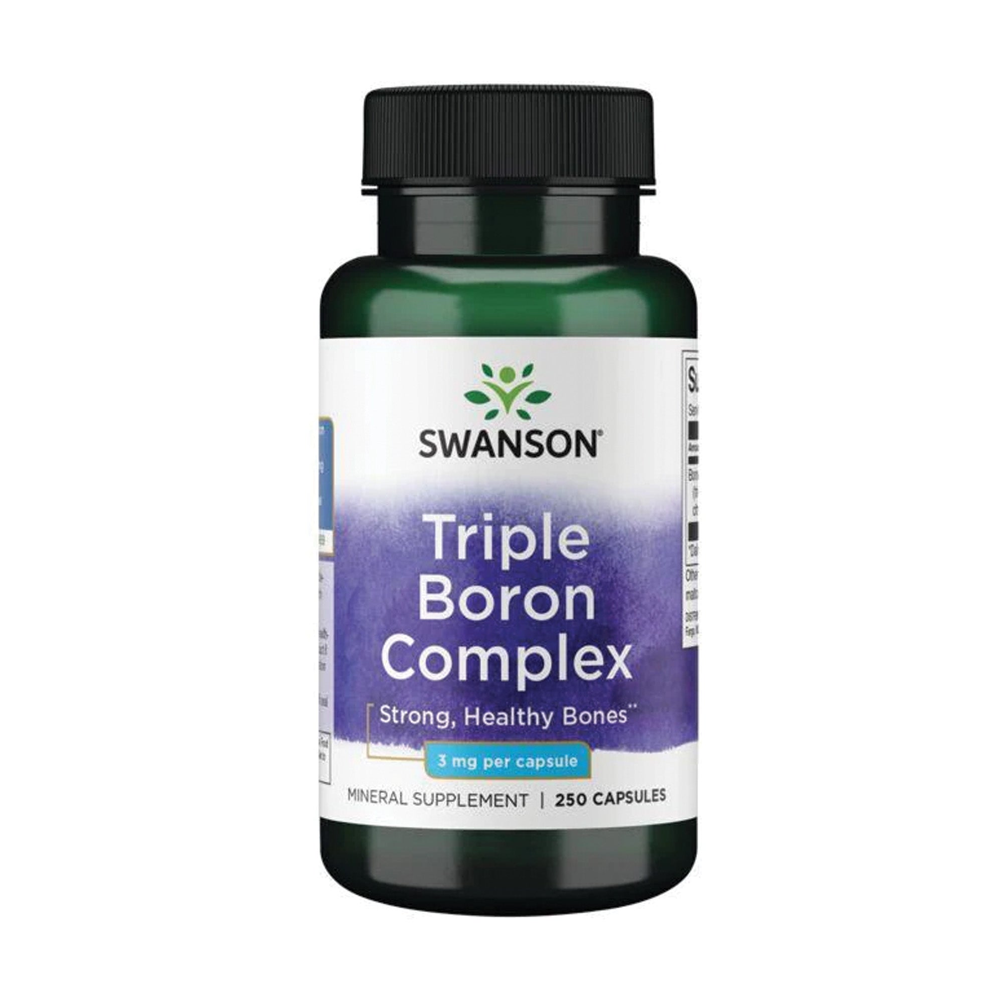 Swanson | Triple Boron Complex | Boor Supplement | Borium (tri-boorcomplex uit citraat, aspartaat en glycinaat) | 250 Capsules van elk 3mg