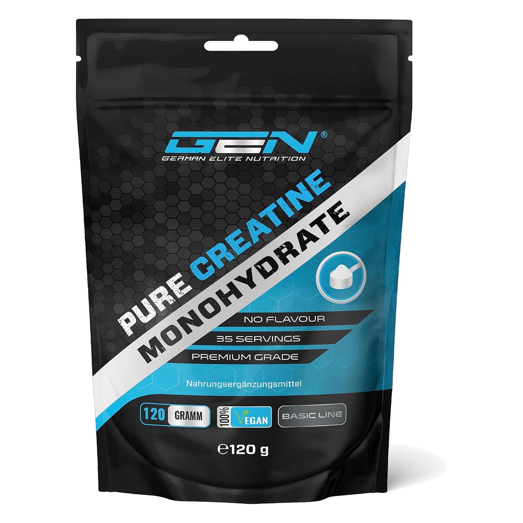 Creatine Poeder | 500g - Zuiver Creatine Monohydraat | Optimale Oplosbaarheid | Veganistisch | German Elite Nutrition