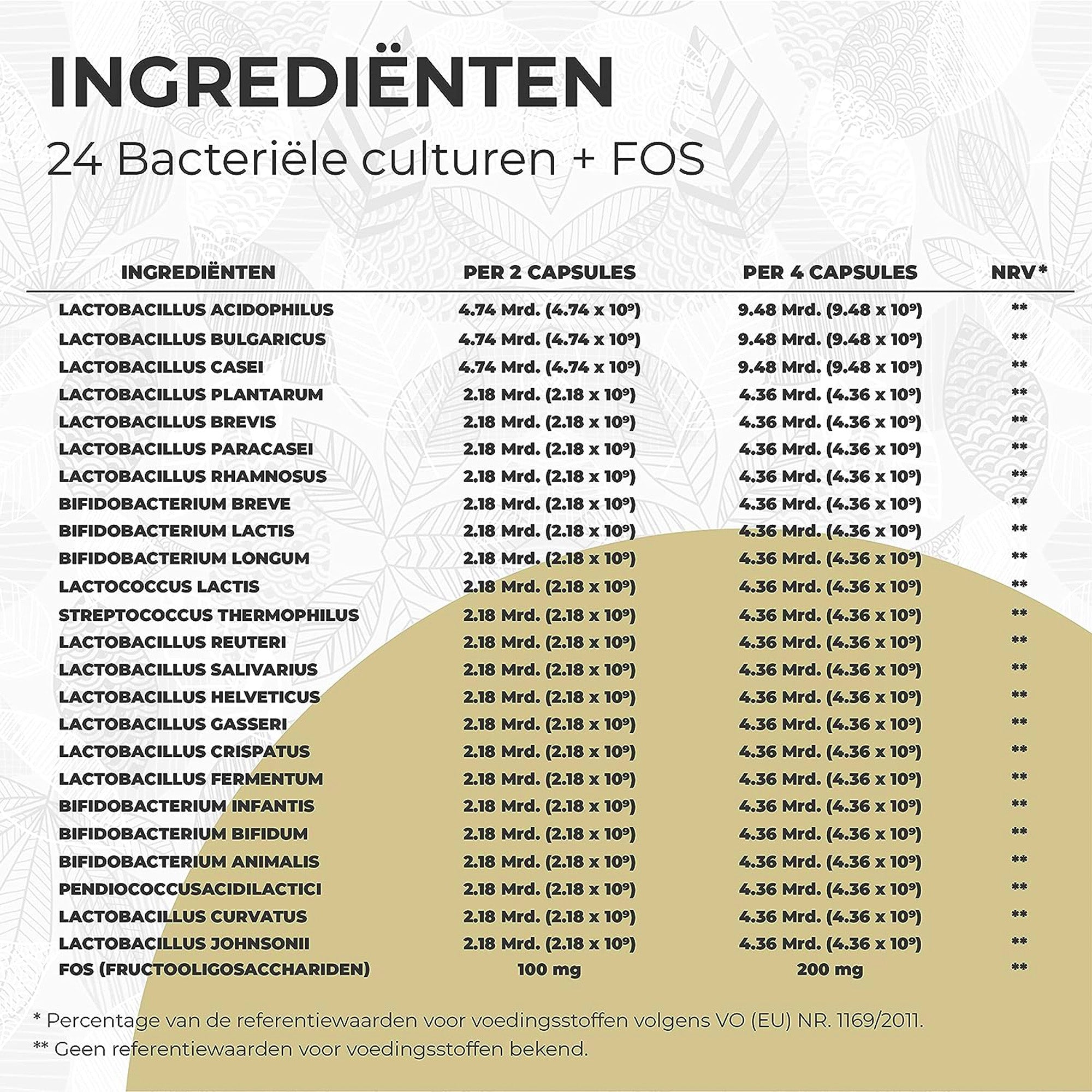 Flobiotica | Cultures Complex | 180 capsules met 24 bacteriestammen + FOS | Nuvi health