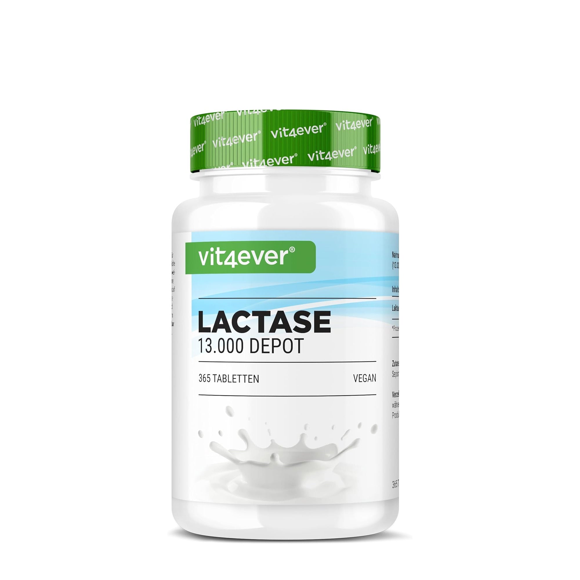 Lactase Supplementen 7.000, 13.000 en 22.000 FCC | 120 en 365 tabletten | Vit4ever