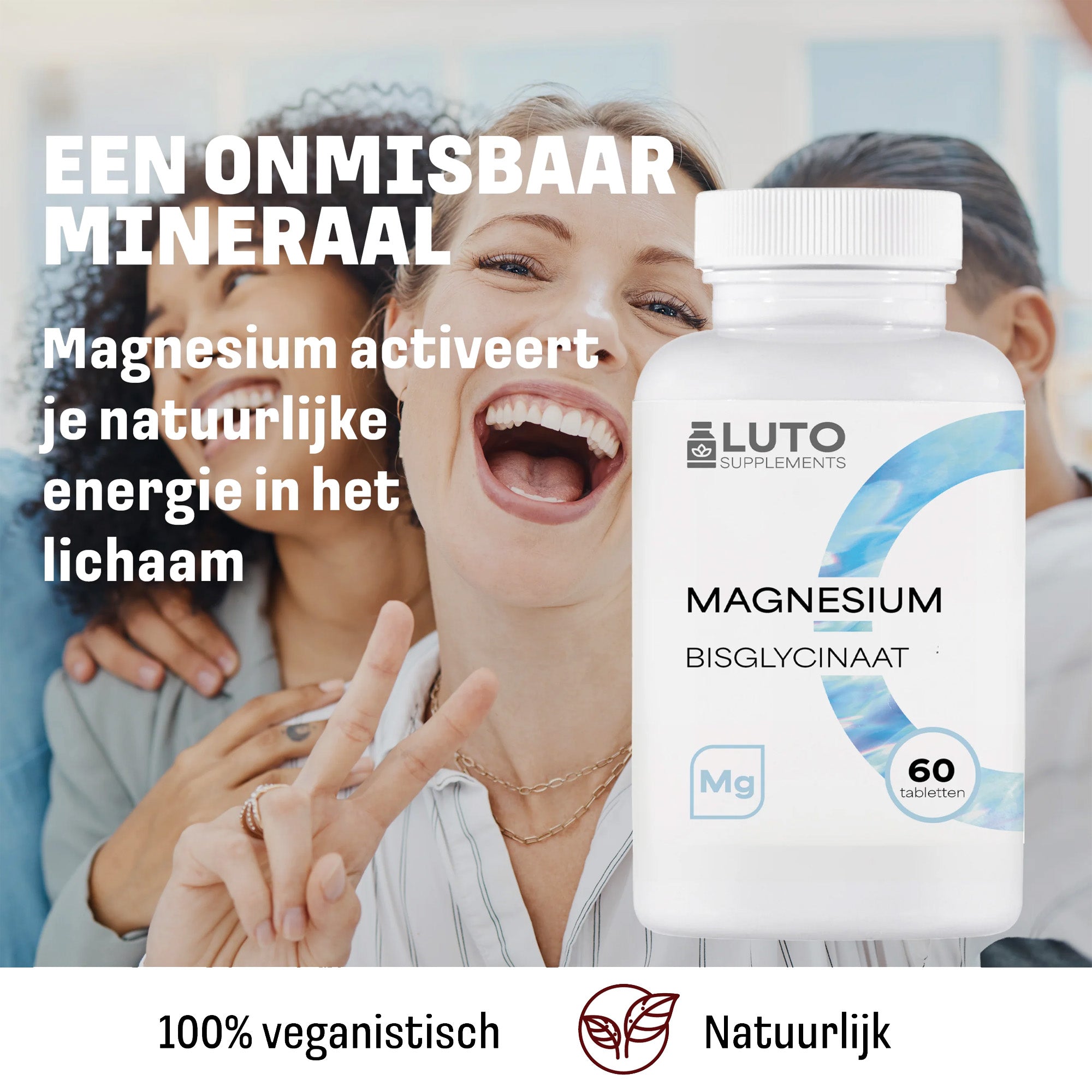 Magnesium Bisglycinaat | 60 Tabletten | LUTO Supplements