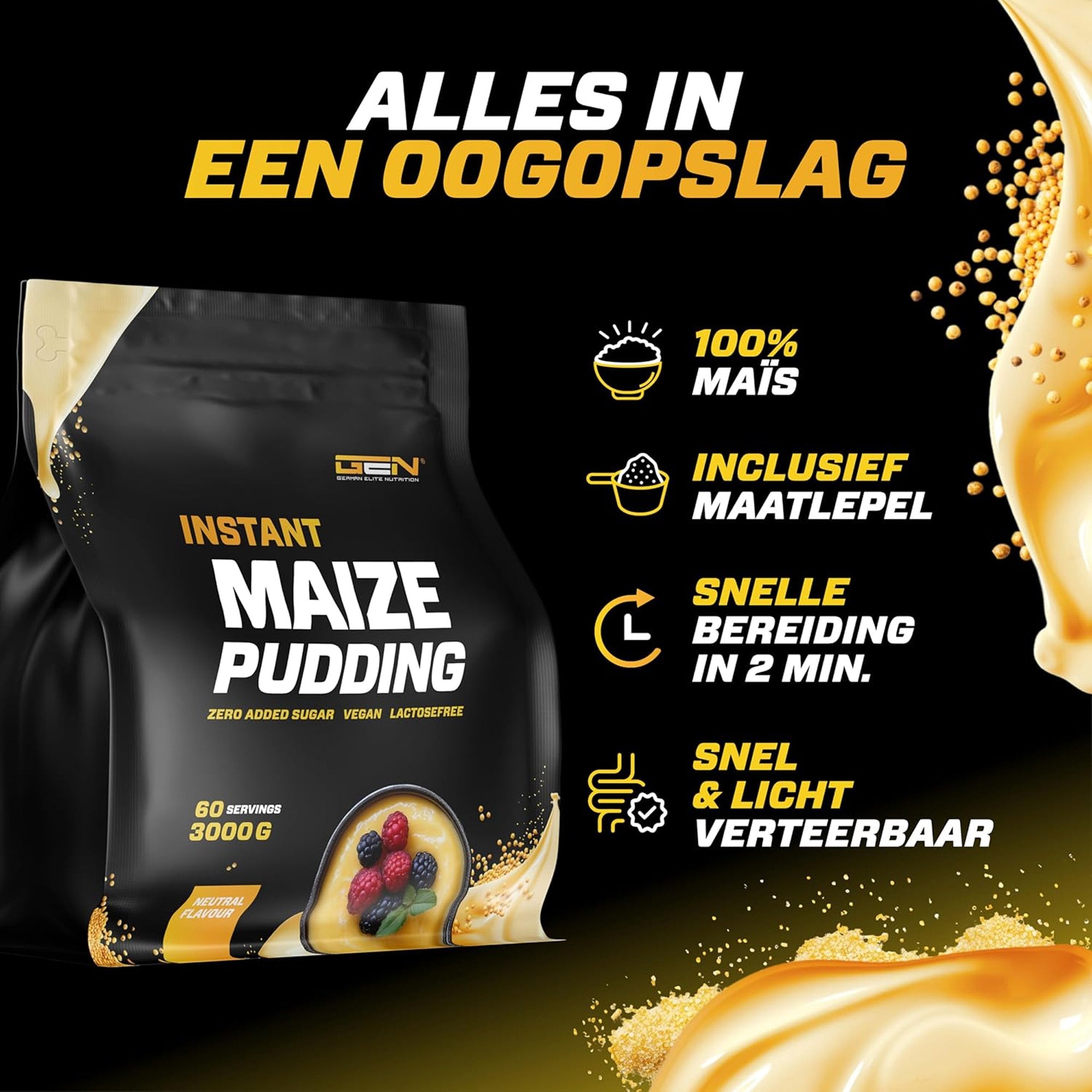 Voordelen van maispudding - voedzaam, licht verteerbaar en gemakkelijk te bereiden.