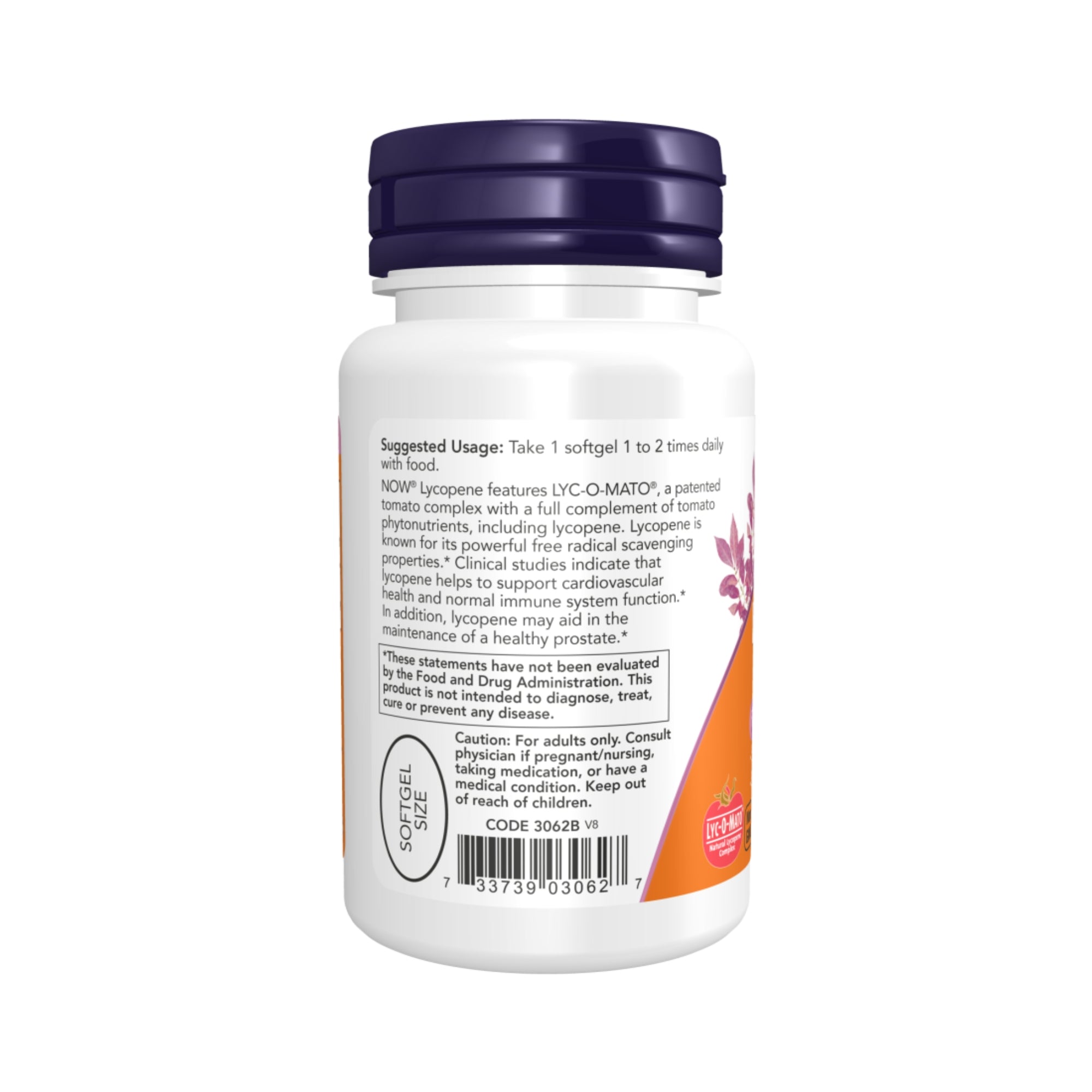 Lycopene 20 mg | 50 softgels | Tomatenextract | NOW® Foods