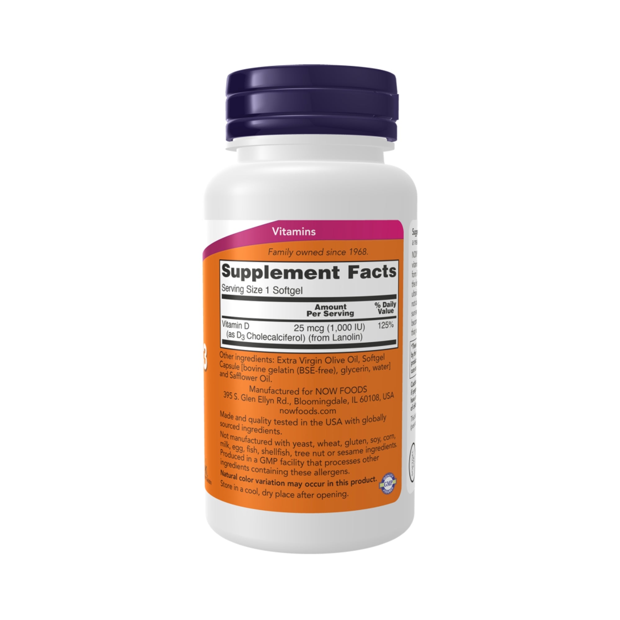 Vitamine D3 - 1000 IU - 360 softgels