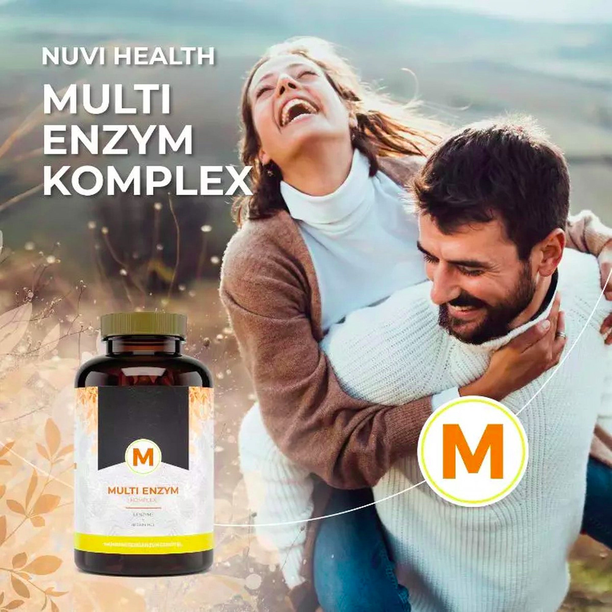 Enzymencomplex | 120 capsules | Bromelaïne, Papaïne, Perotease, Amylase, Catalase & lipase, Serrapeptase & Betaïne | Nuvi health