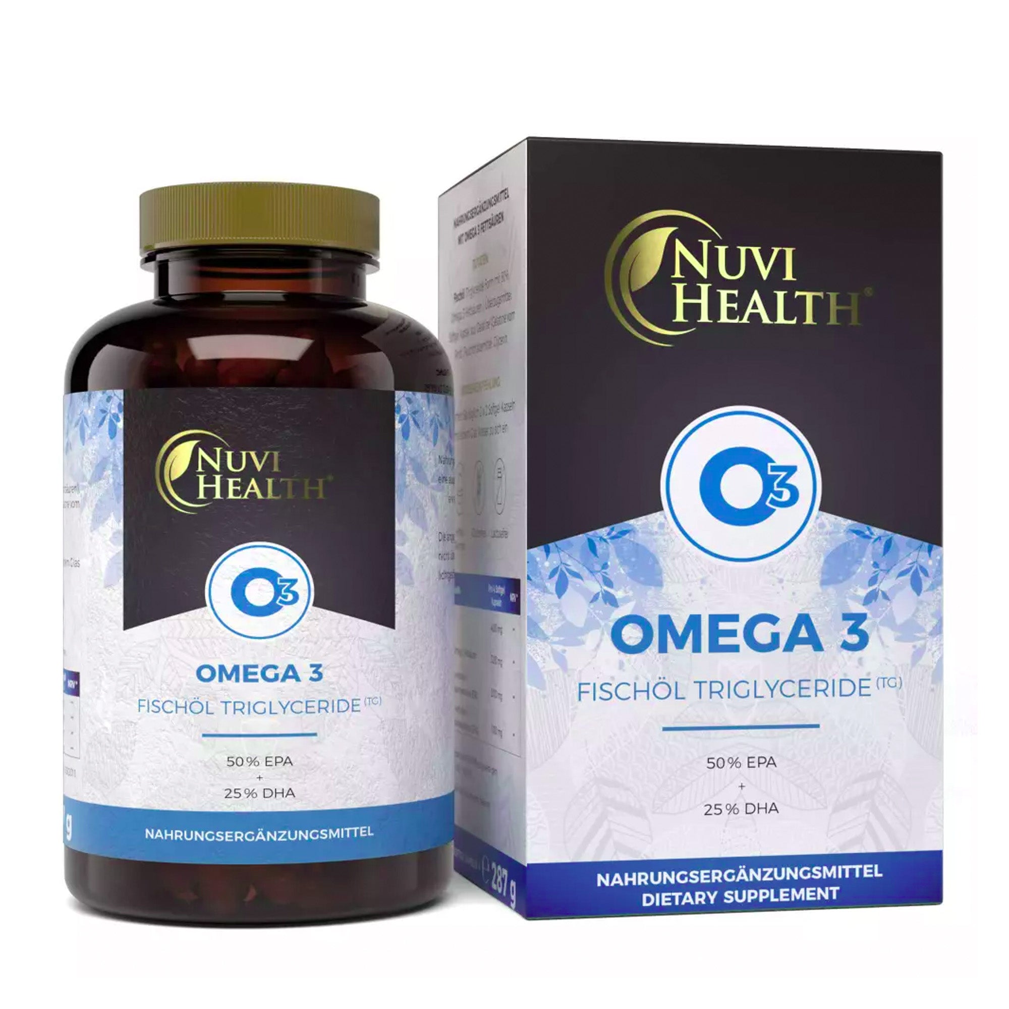 Omega 3 visolie triglyceridenvorm | 240 Capsules | Nuvi health