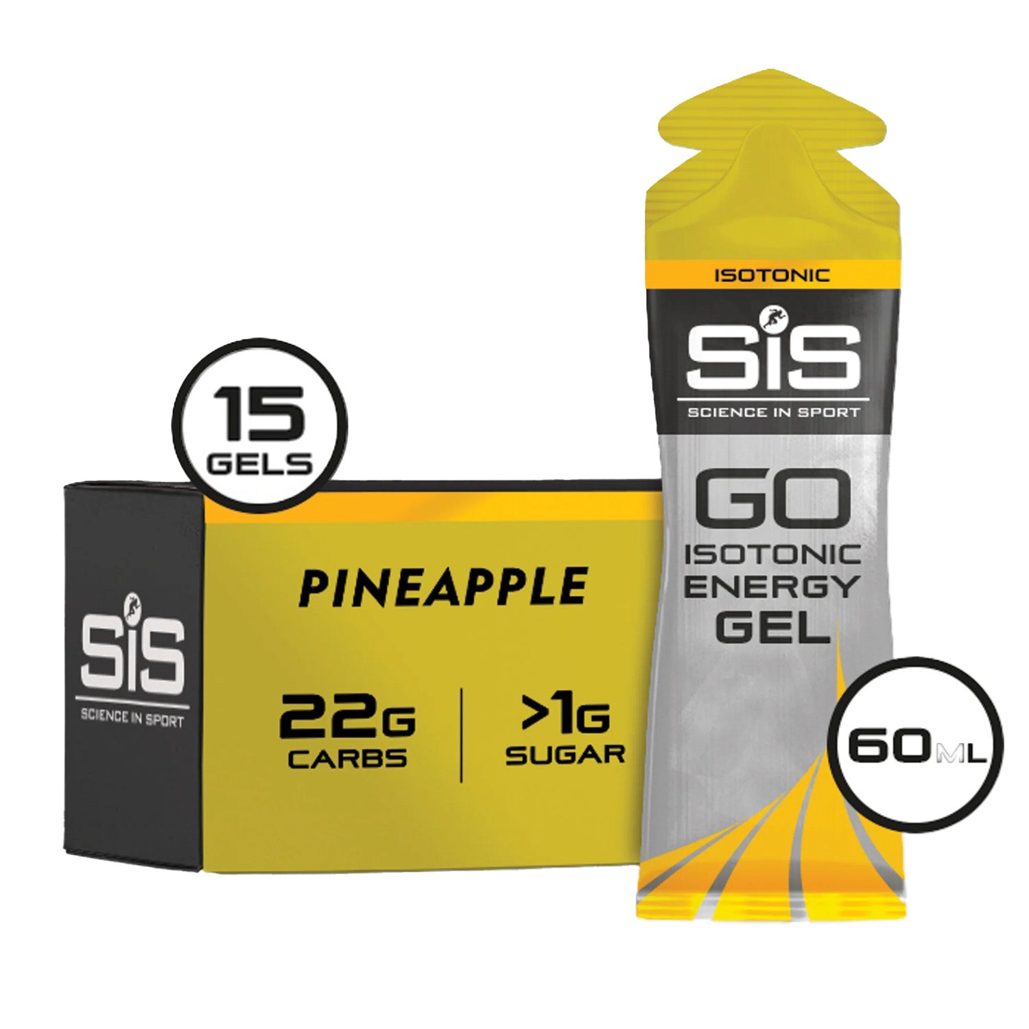 15 pack pineapple SiS Go Isotonic Energy Gel