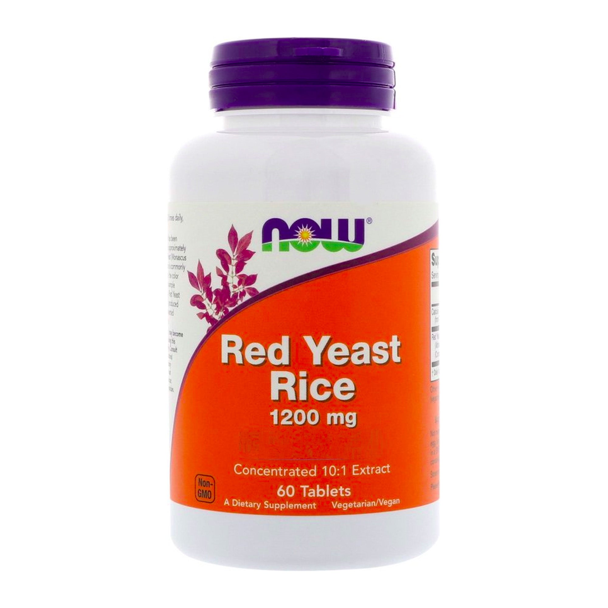 Now Foods | Rode Rijst Gist / Red Yeast Rice | 1200mg | 10:1 Extract | Hooggedoseerd | 60 Tabletten