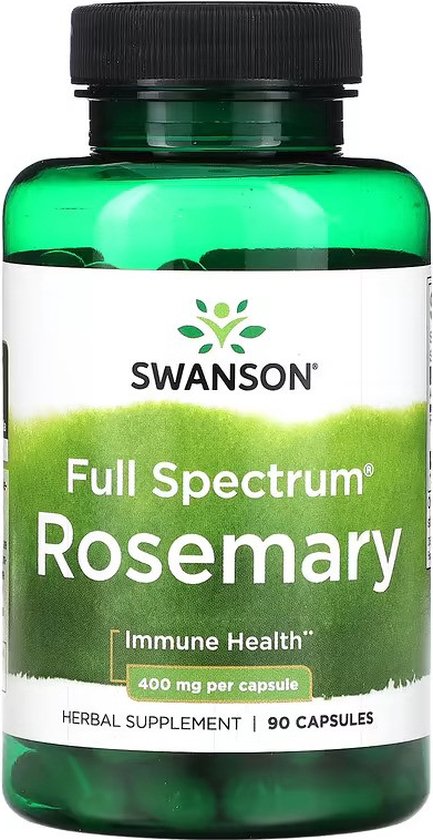 Swanson Rosemary 400 mg - 90 Capsules