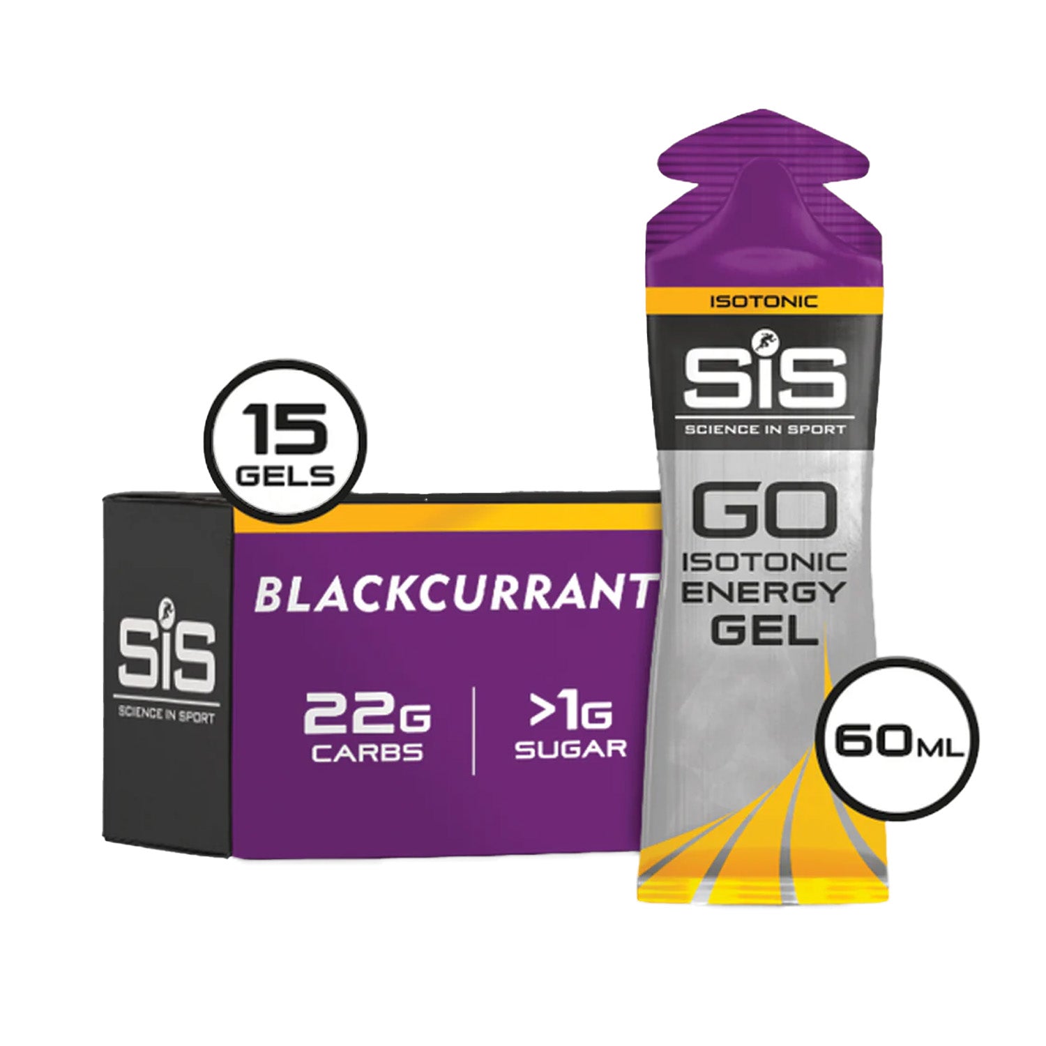 SiS Go Isotonic Energy Gel blackcurrant 15 pack