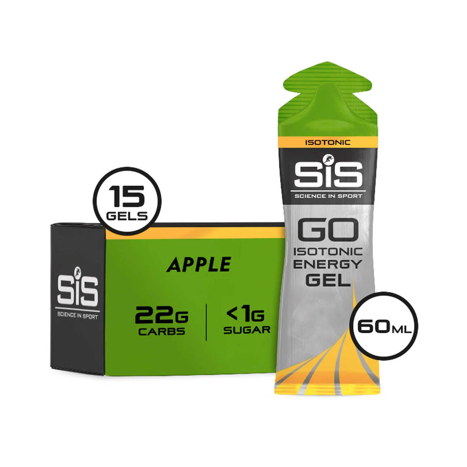 SiS Go Isotonic Energy Gel 15 pack apple