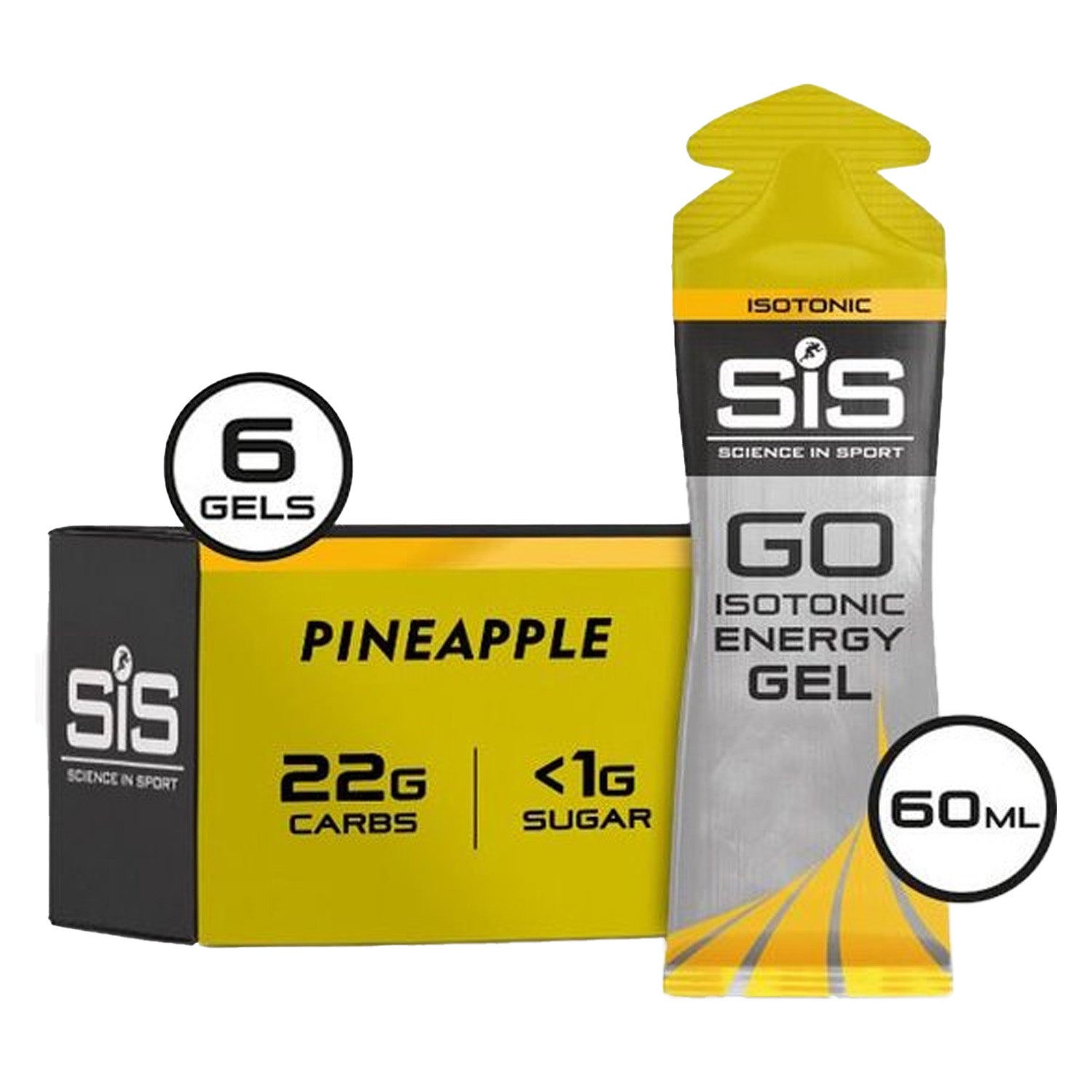 pineapple 6 pack SiS Go Isotonic Energy Gel