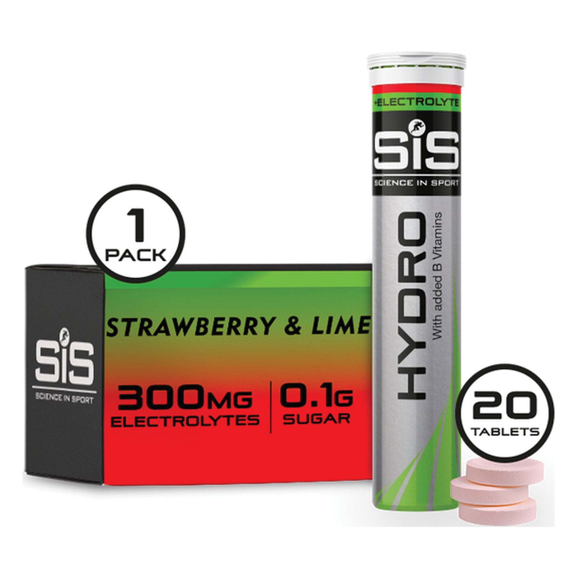 SIS electrolights tabletten go hydro strawberry lime