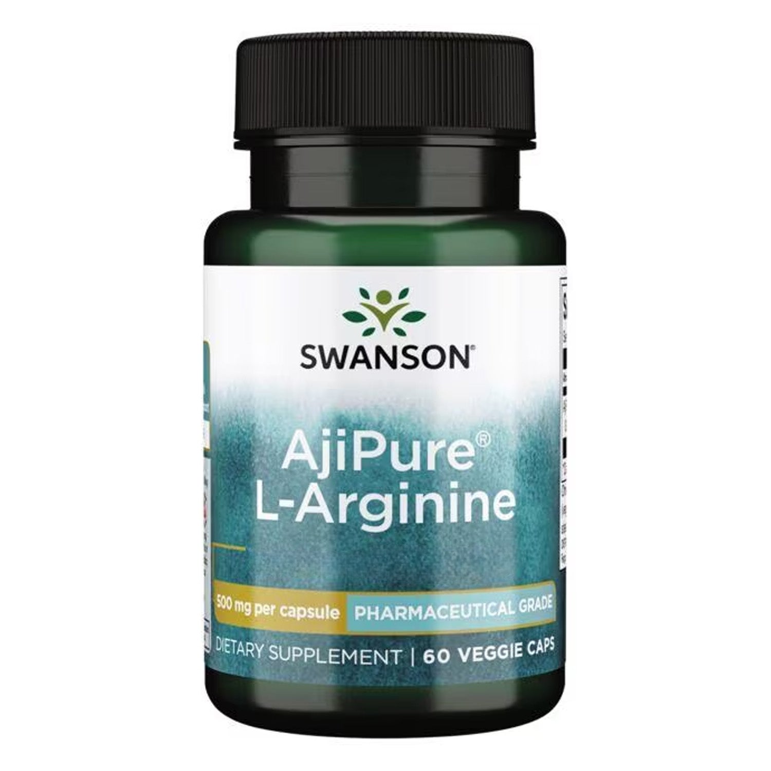 Swanson | Aminozuur | Ajipure® L-Arginine | Farmaceutische kwaliteit | 500 mg | 60 vegetarische capsules