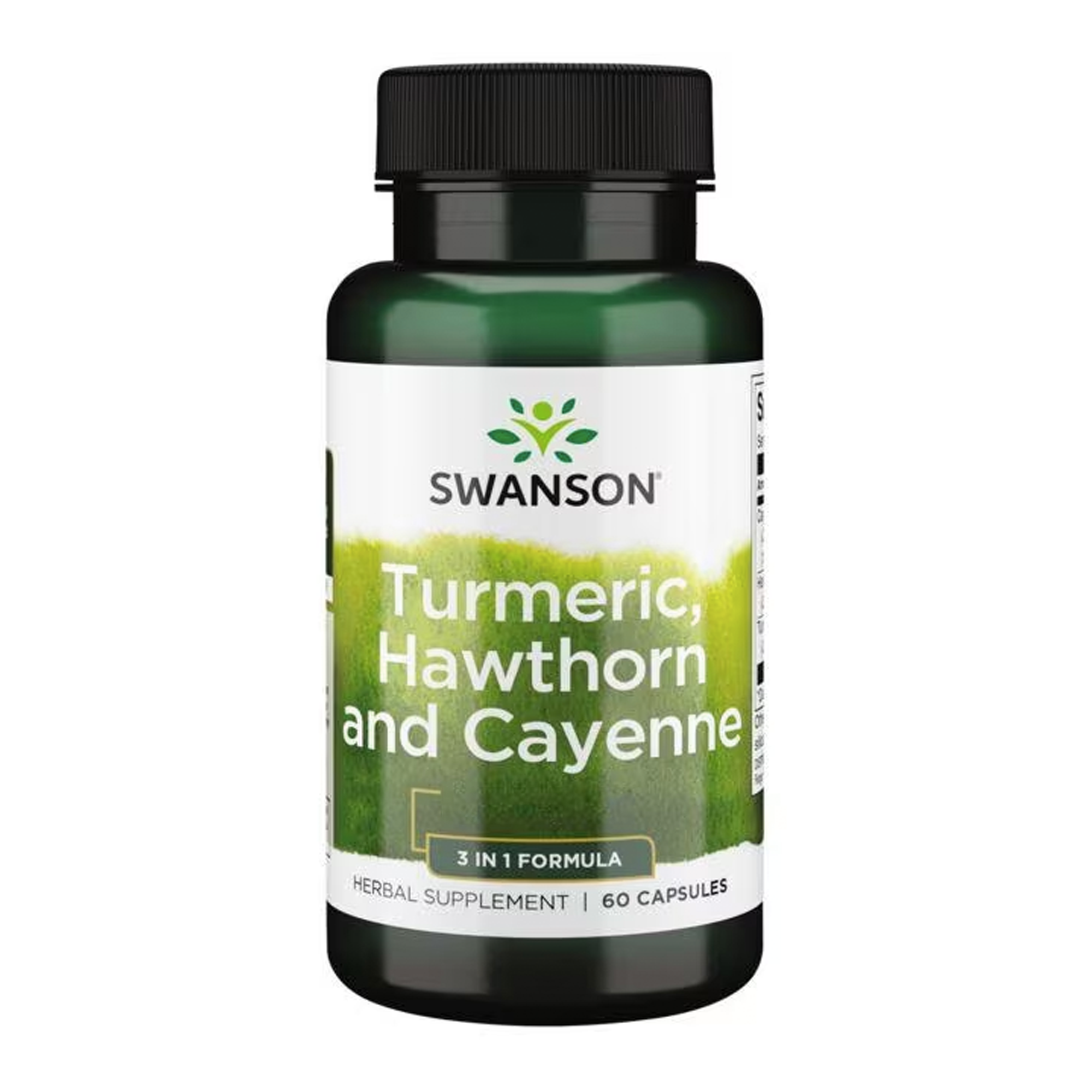 Swanson | Turmeric, hawthorn en cayenne | cayennepeper, meidoornbes en kurkuma | 60 capsules