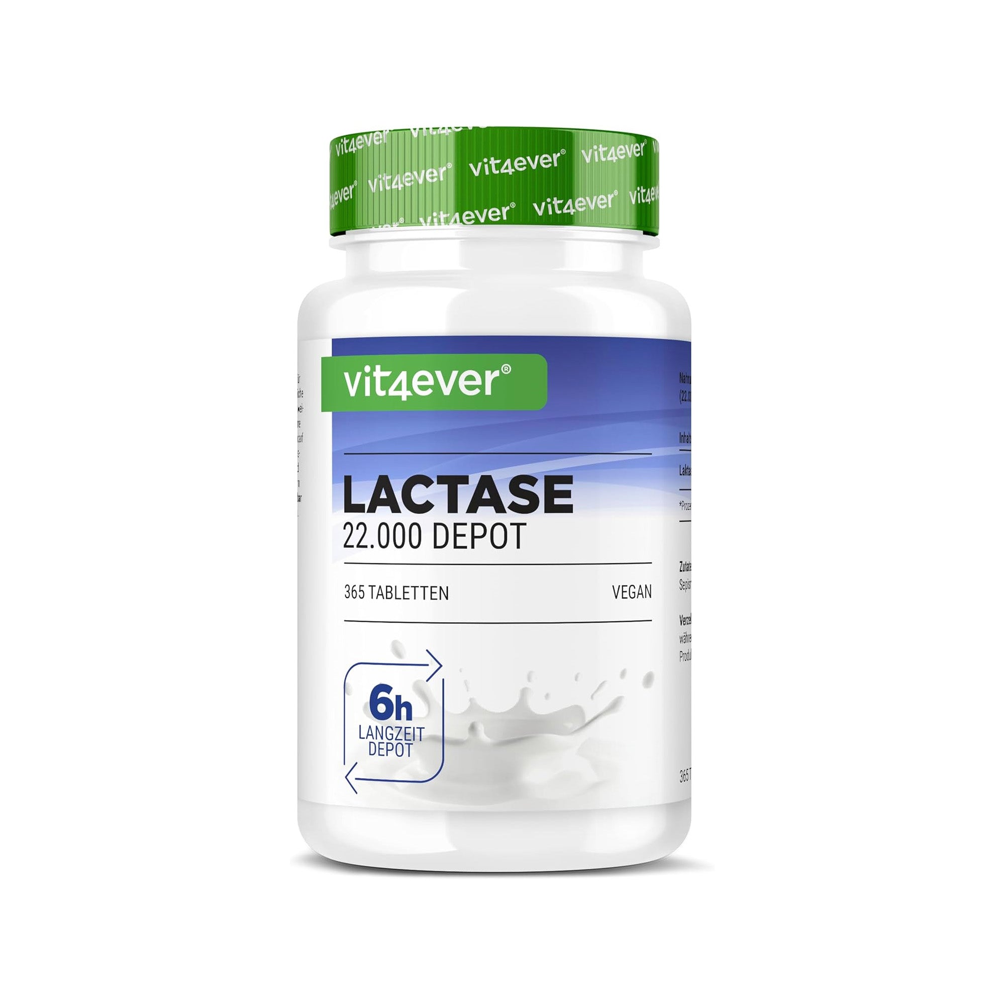 Lactase Supplementen 7.000, 13.000 en 22.000 FCC | 120 en 365 tabletten | Vit4ever