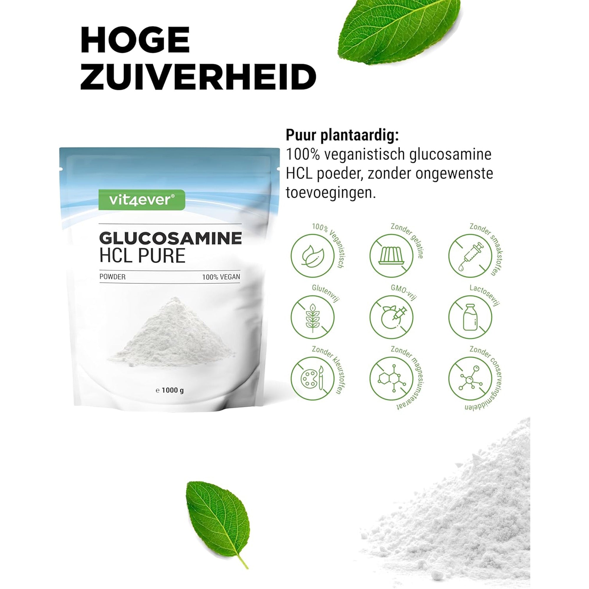 100% plantaardig glucosamine poeder
