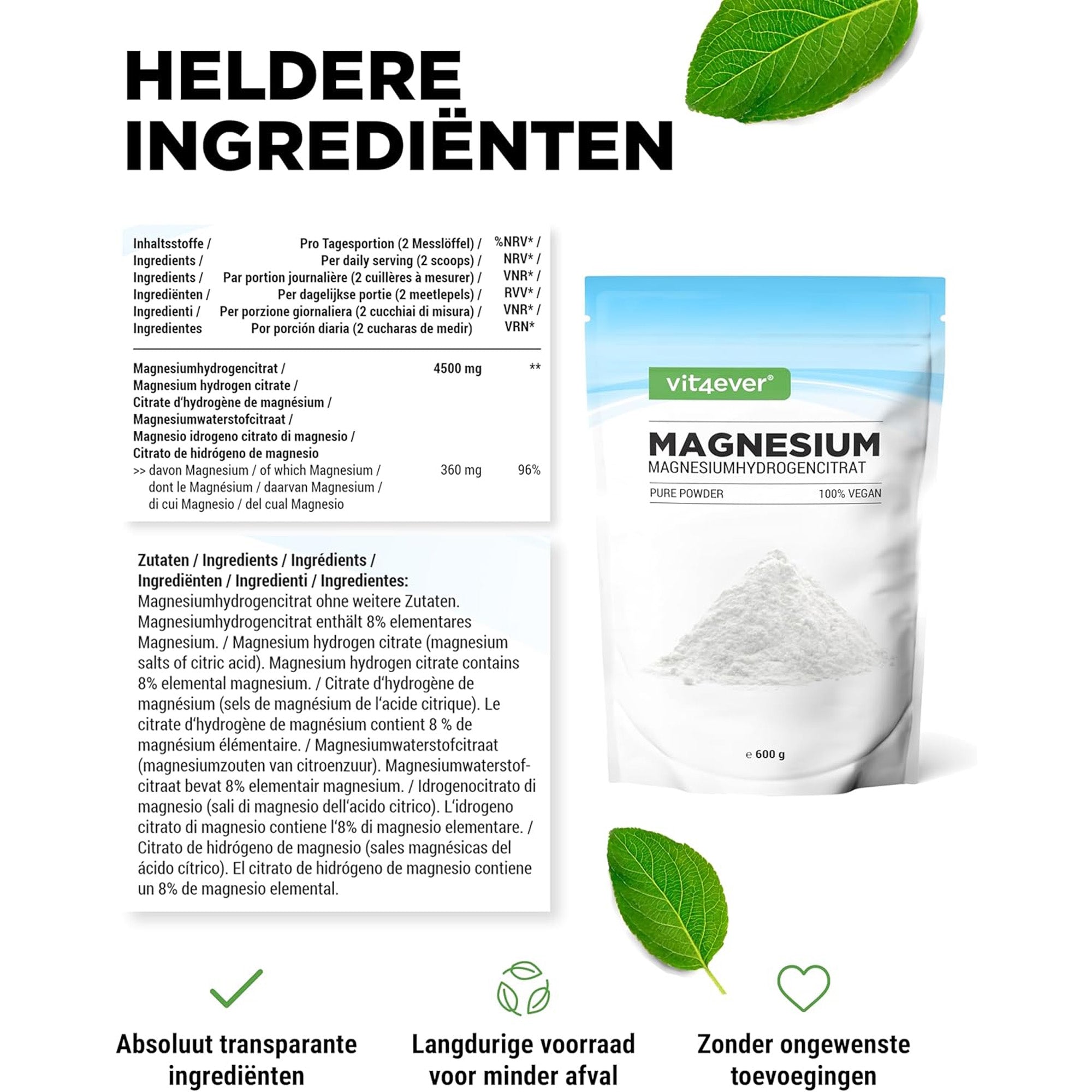 magnesiumcitraat vs magnesium tabletten, wat is beter voor jou?