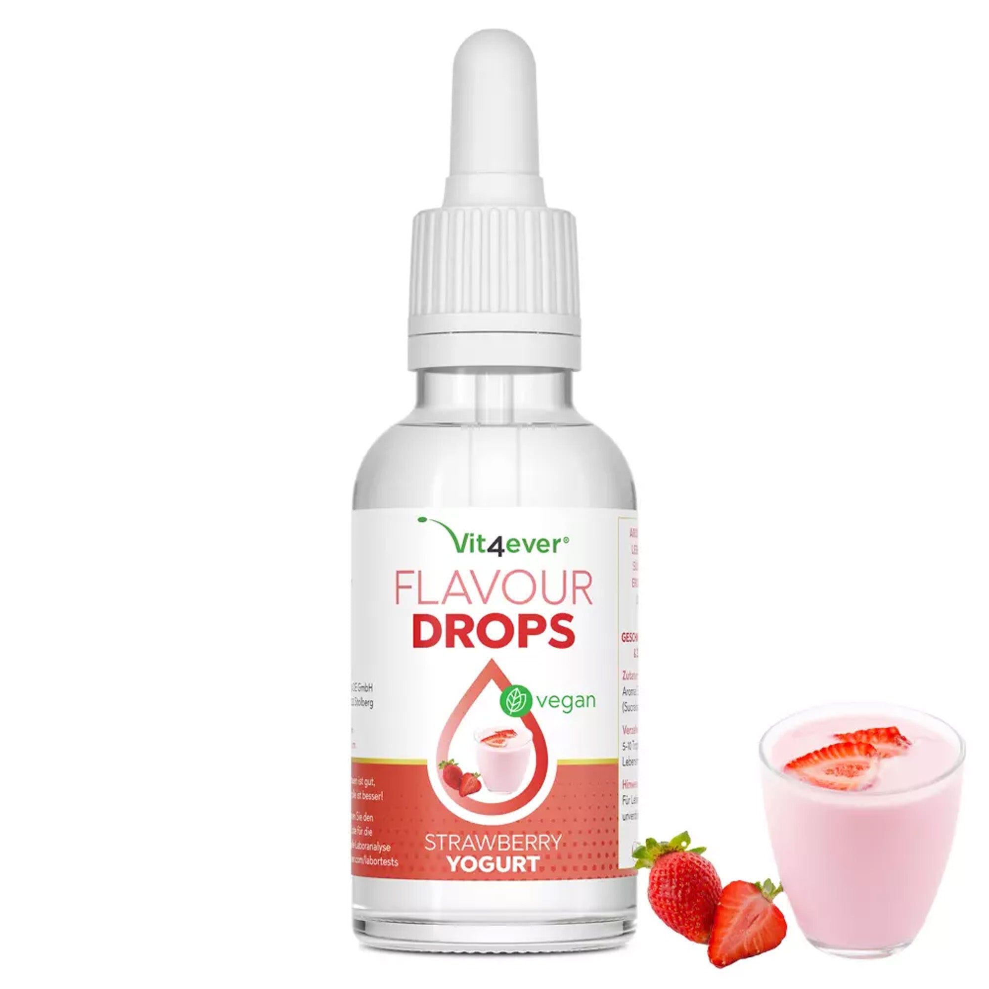 Vit4ever | Smaakdruppels 50 ml | Flavour drops smaakdruppels zonder calorieën | Voor kwark, havermoutpap, yoghurt en meer | Veganistisch