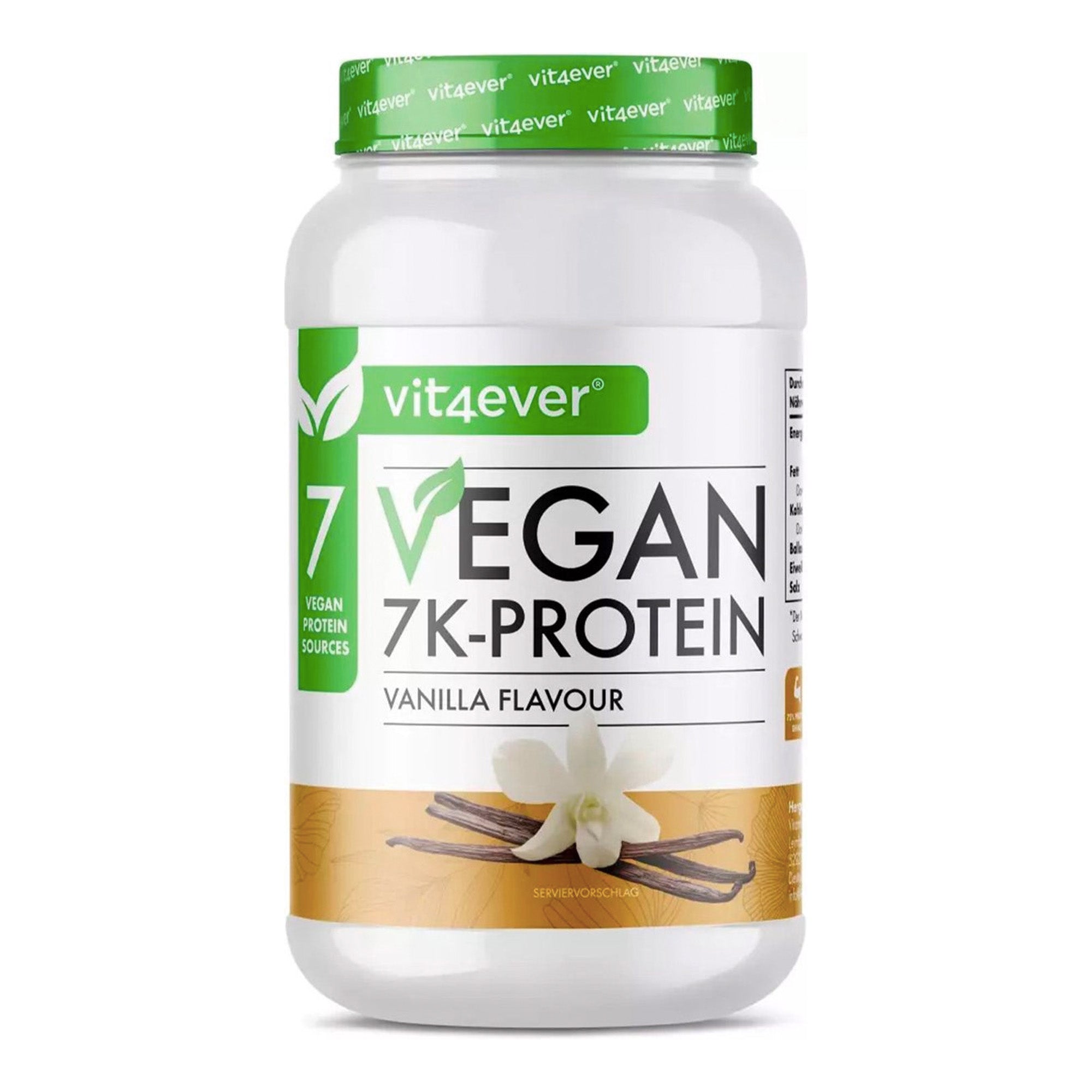 vegan proteine poeder vanilla smaak vit4ever