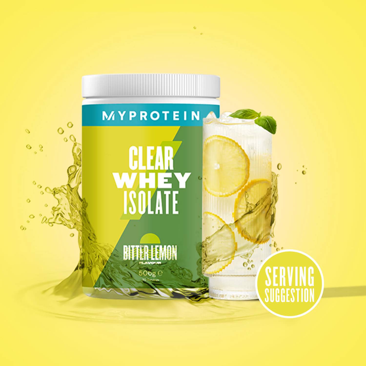 Clear whey Isolaat | 20 servings | 522 gram |  Bitter Lemon | MyProtein