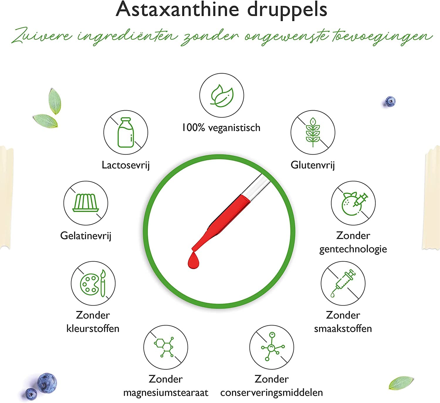 vegan Astaxanthine Druppels
