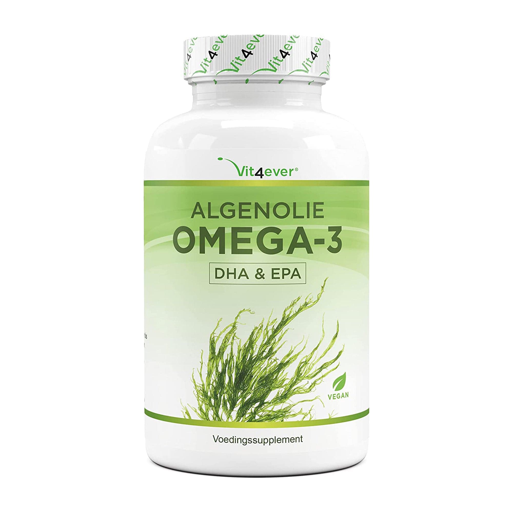 Algen olie Omega 3 | DHA & EPA | Met vitamine E | 1500mg | 120 Capsules | Vit4ever