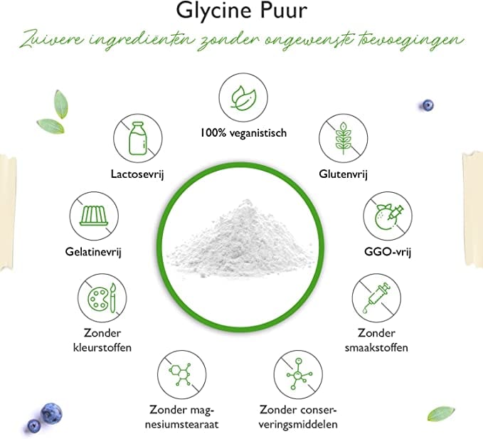 Glycine Pure | 1100 g  | zonder toevoegingen | 733 porties | veganistisch | vit4ever