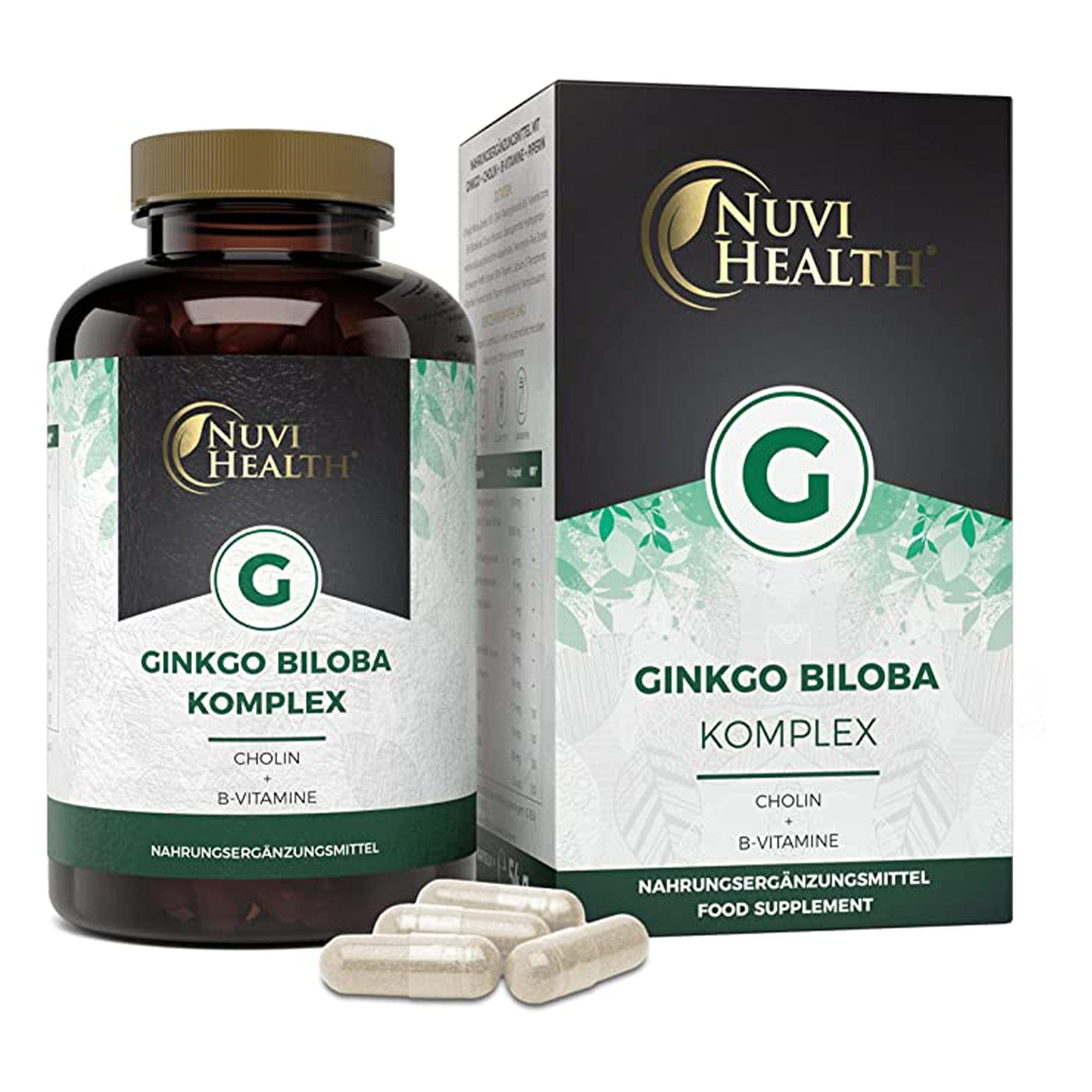 Ginkgo Biloba Complex | 6000mg | 365 capsules Nuvi Health