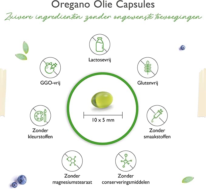 Oregano Olie | 80% Carvacrol  | 150mg | 120 Capsules | Vit4ever