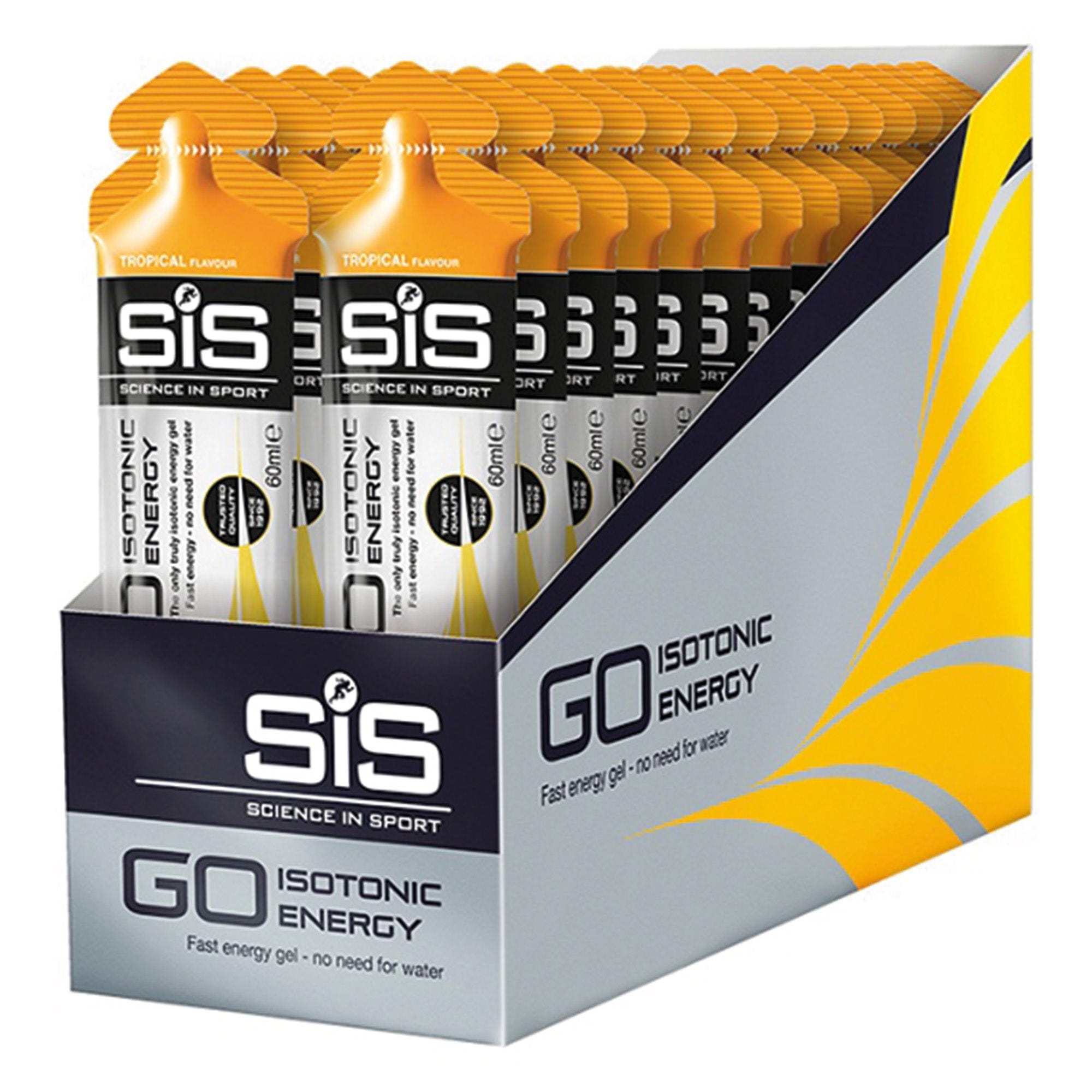 SiS Energygel Go Isotonic - Energie gel - Isotone Sportgel - Tropical - 360 Gram (30 Gels)
